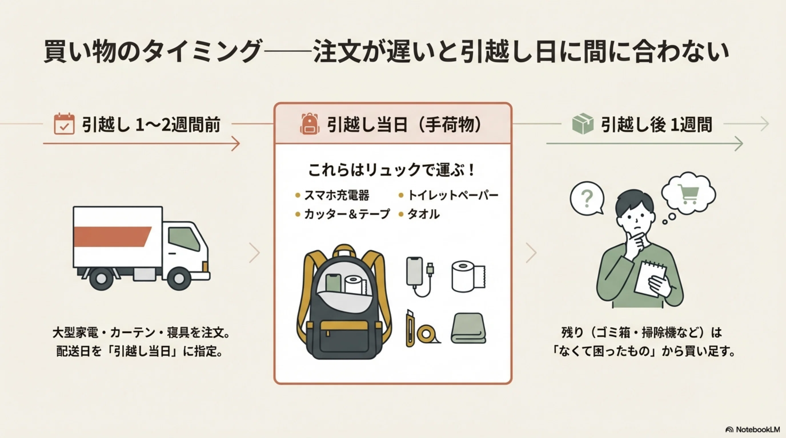 初日に要るのは実は10数点だけ！一人暮らし準備の買い物リスト 