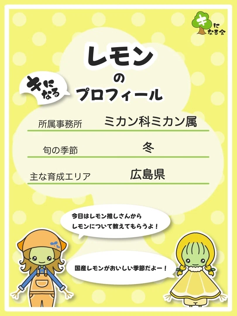 レモンの旬っていつ？」レモン推しさんとキになる会！｜わたあめちゃんち
