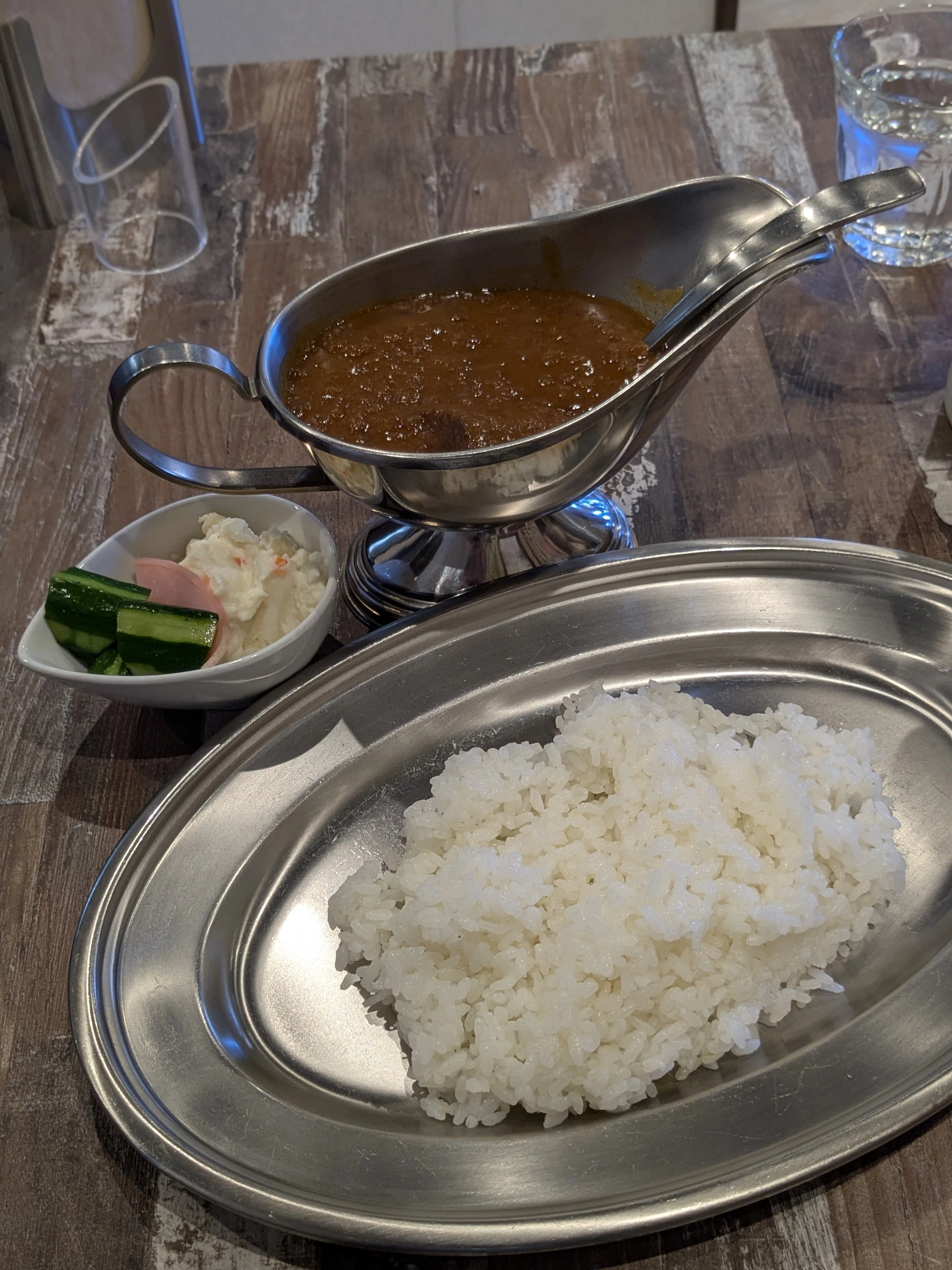 カレーライス@かれいや 中尾食堂(愛知県名古屋市)｜バババイン