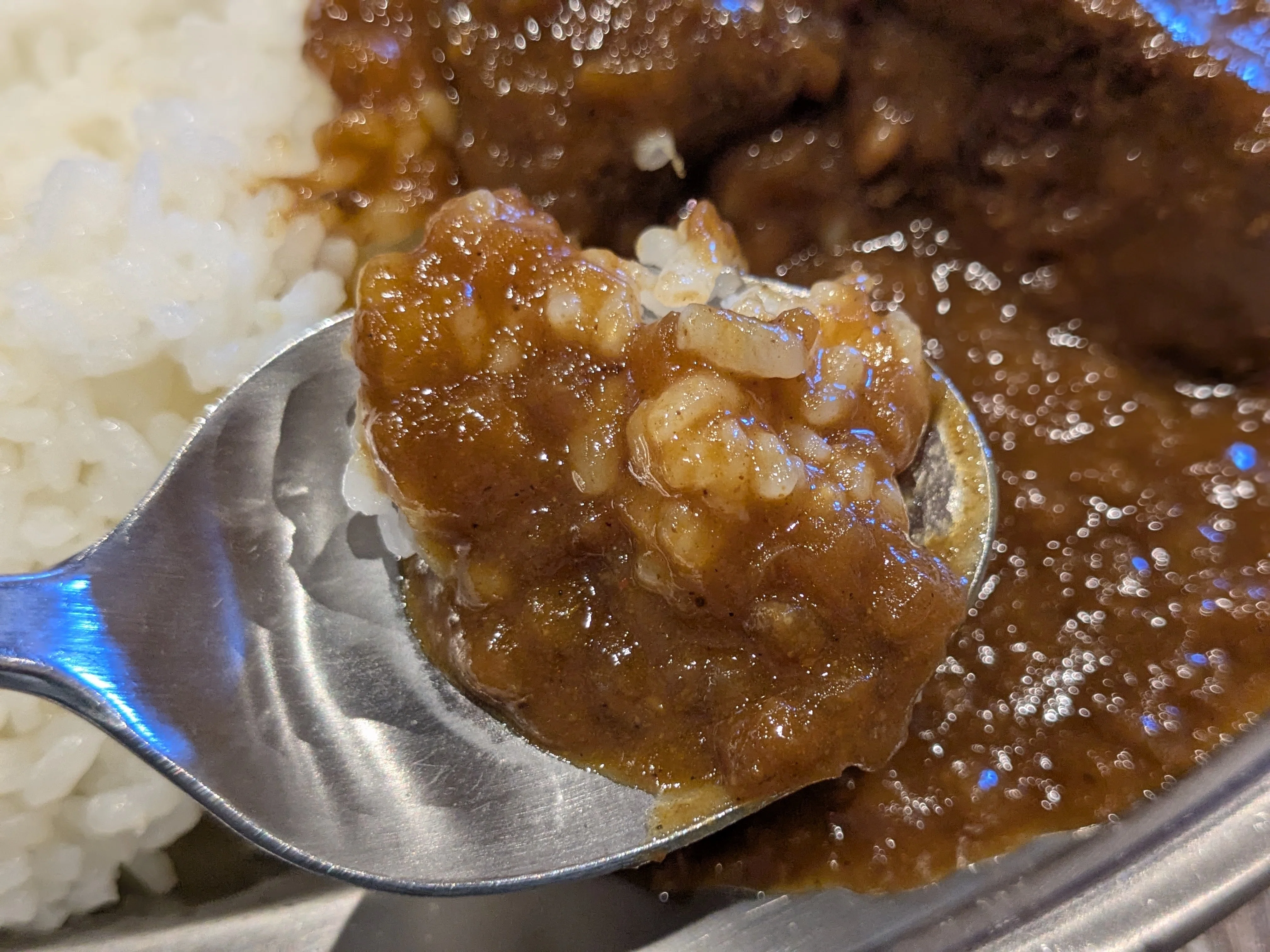 カレーライス@かれいや 中尾食堂(愛知県名古屋市)｜バババイン