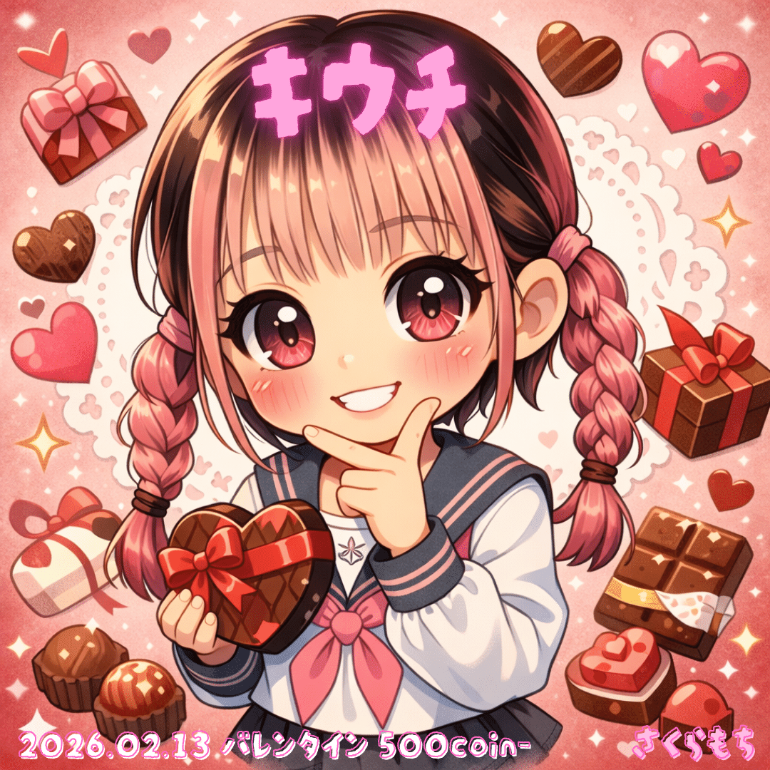2026.02.13 バレンタイン💝｜さくらもち🌸🍃