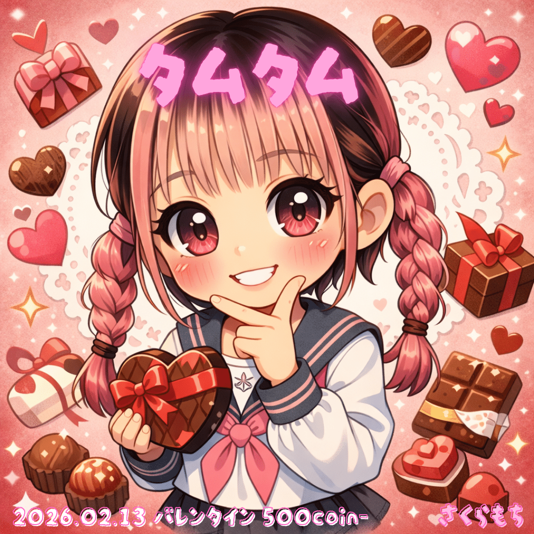 2026.02.13 バレンタイン💝｜さくらもち🌸🍃
