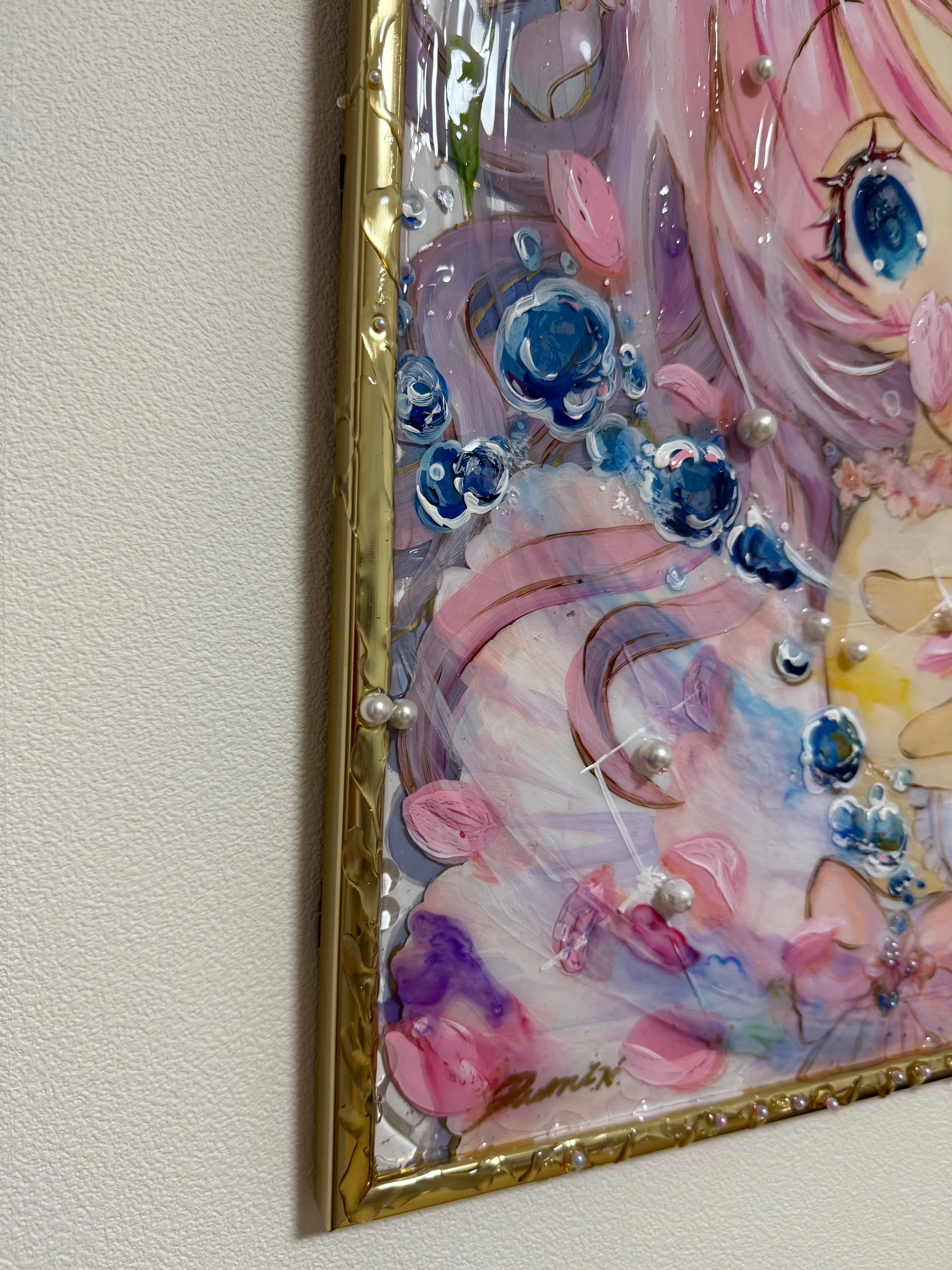 手描きキャラクターイラスト 桜香の絵 水中桜香」を展示します｜上野の森美術館 2/20〜2/24｜仲春瑠美