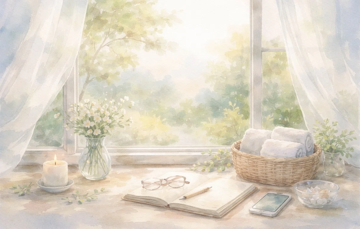 A morning with soft light shining through. A day with an atmosphere ...