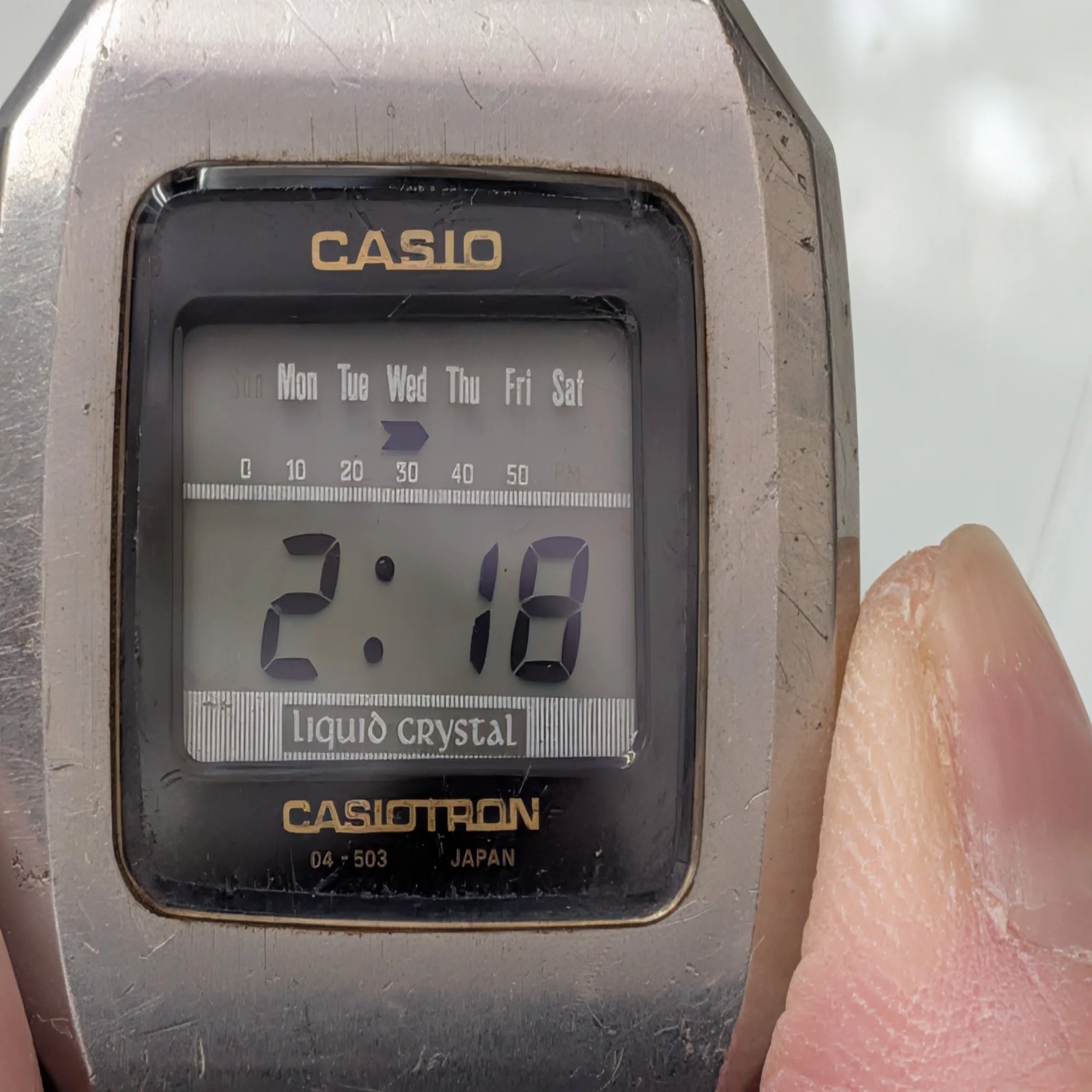 CASIO】カシオトロン04シリーズ 電池交換 ②｜富屋時計店