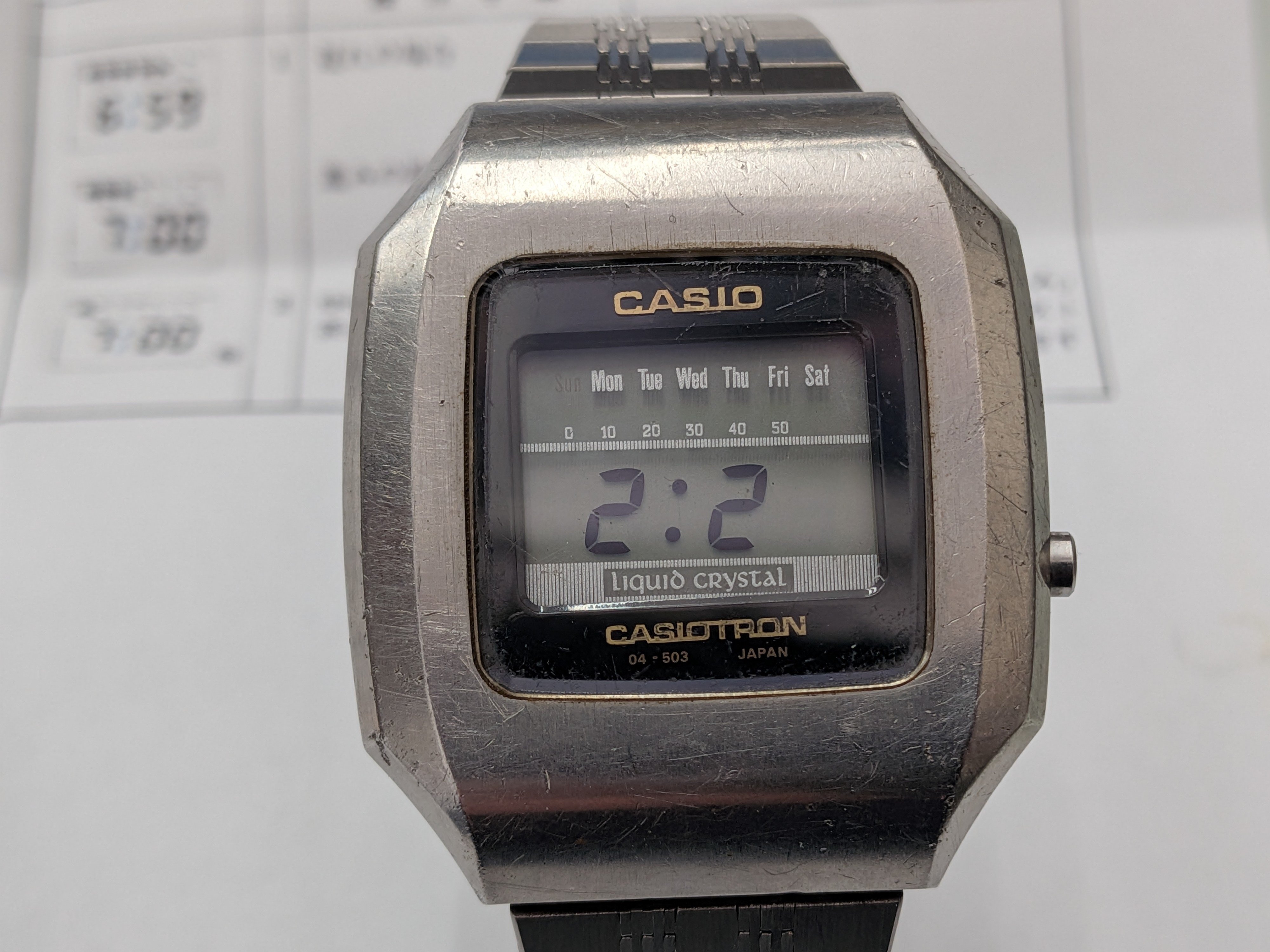 CASIO】カシオトロン04シリーズ 電池交換 ②｜富屋時計店
