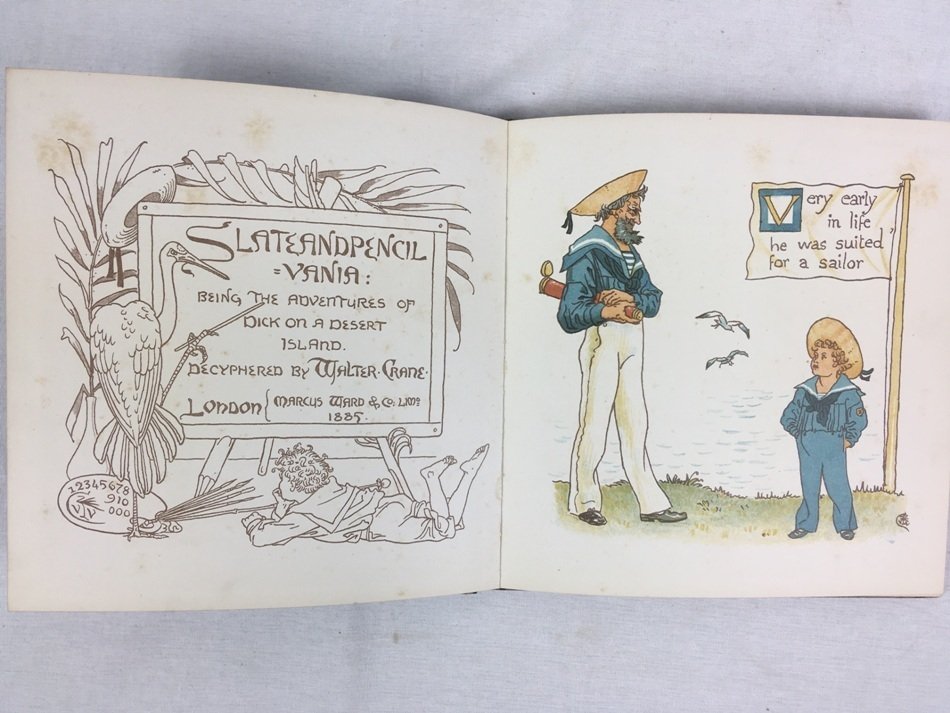 超稀少1890アンティーク絵本 洋書 児童書 ヴィクトリアン ウォルタークレイン ウォルター・クレインが挿絵と本文も手掛けた創作絵本｜極東書店