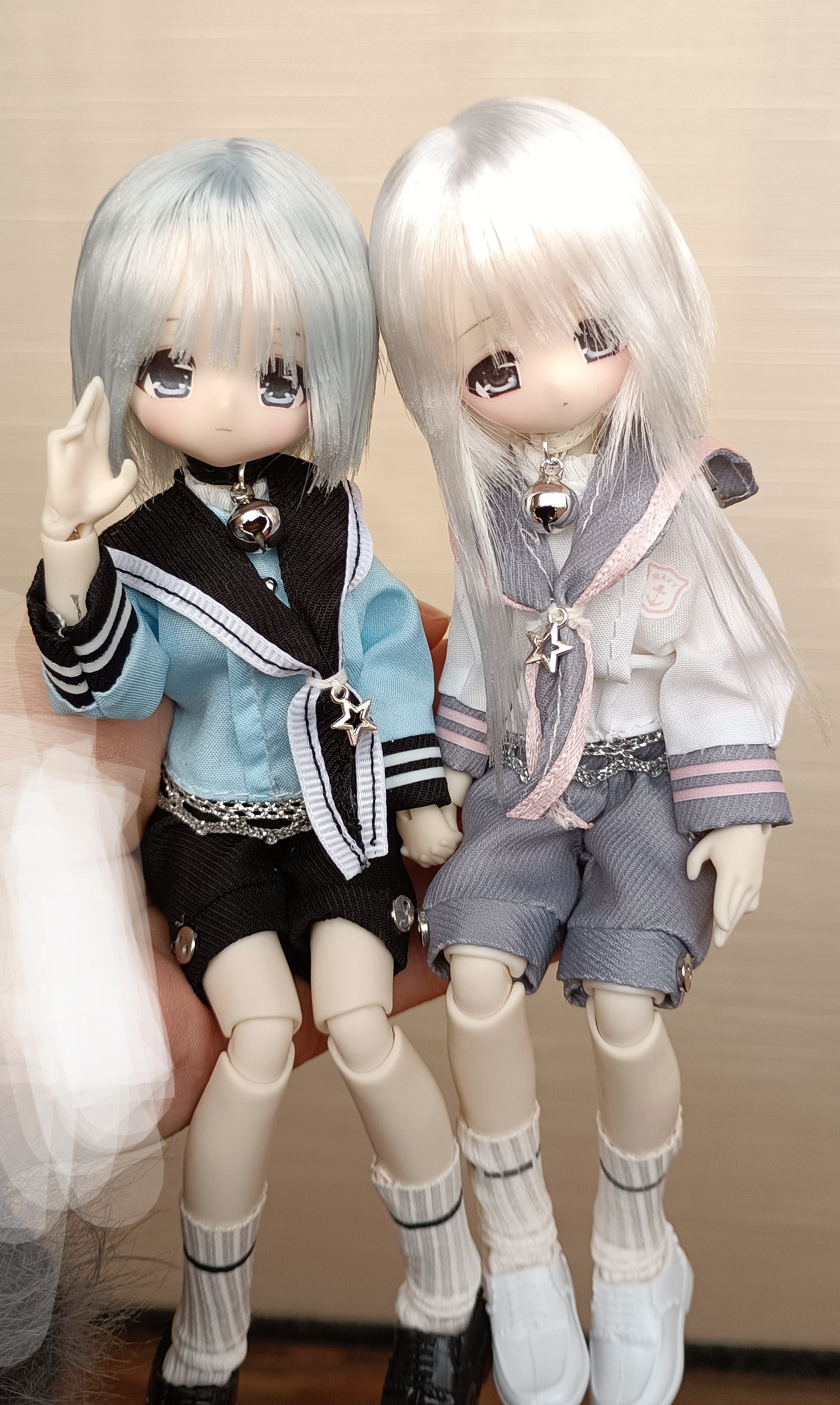 『デビルちゃん』カスタムドール　さらさらボブヘア(ブラック) 母の日】BLVCK TEDDY ROSE HEART｜黒いハートを抱くテディベアケーキ