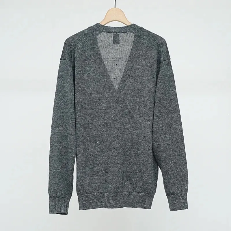 BATONER] LINEN V NECK CARDIGAN born from the artisan's effort