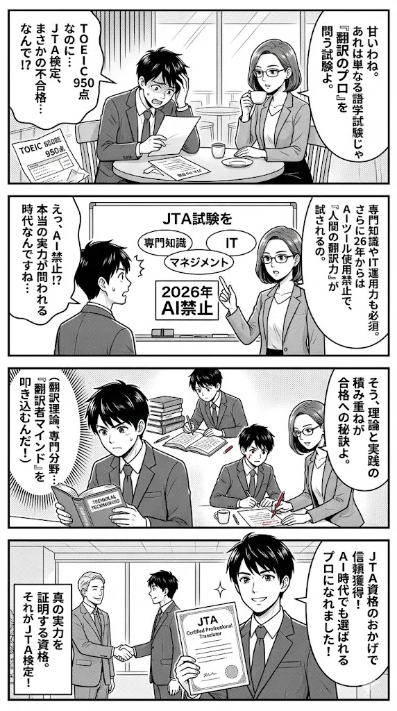 TOEIC900点あっても落ちる？翻訳のプロが明かすJTA検定合格の意外な