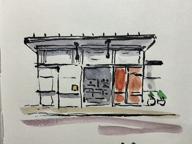 絵を描く手帳に3点描いた｜水彩スケッチ帖