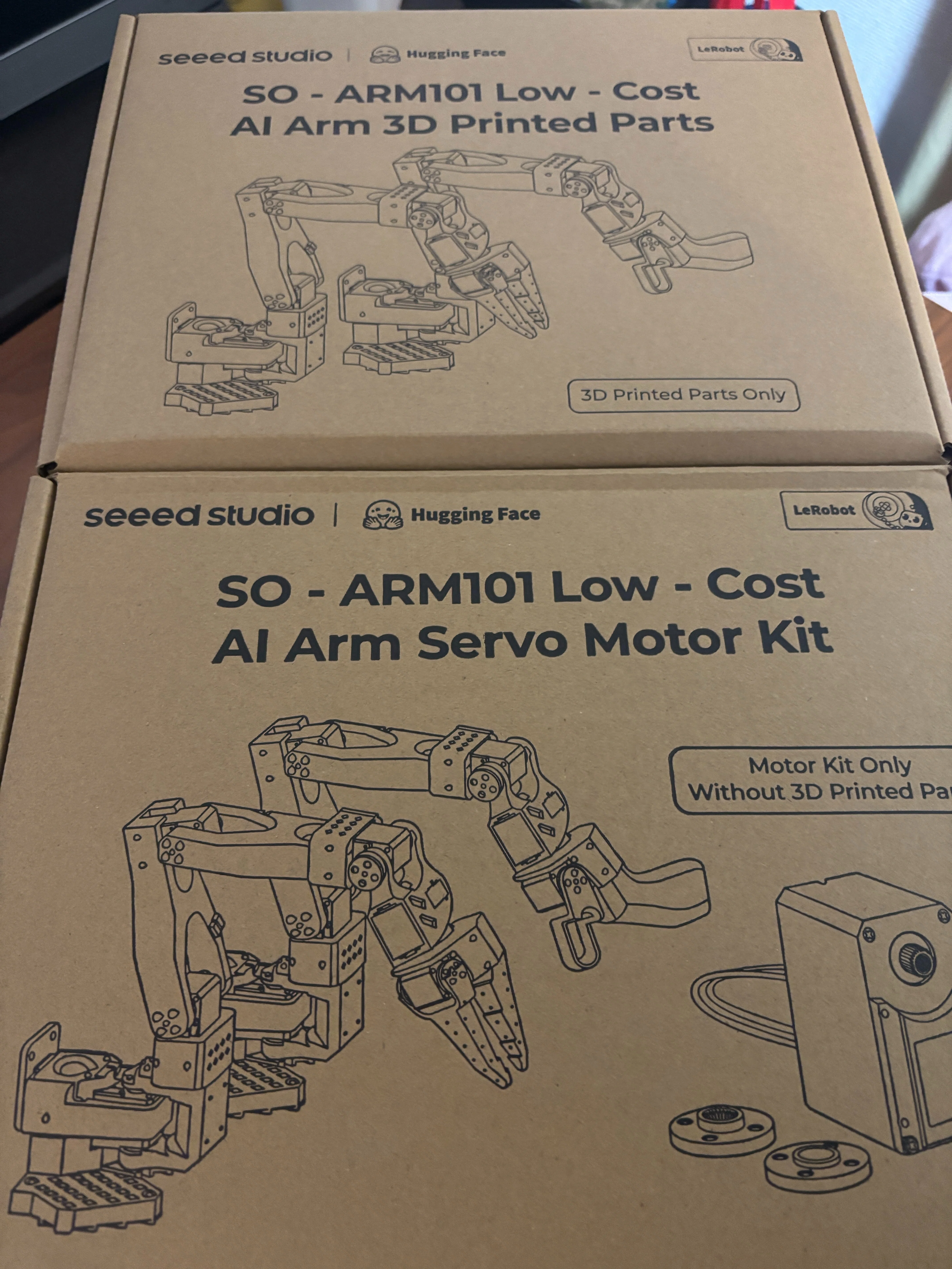 0218-101 so専用 SO-101 オープンソースロボットアームキット 3Dプリントパーツ: キット
