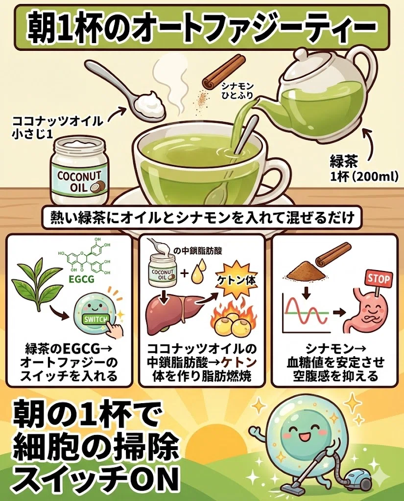 オートファジー アンチエイジング 断食 睡眠 運動 美肌 15日