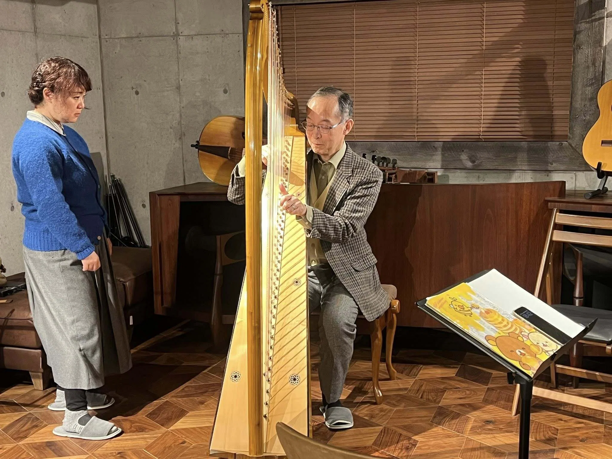 テオルボ：17世紀曲】素晴らしき西山まりえバロック・ハープ講習会
