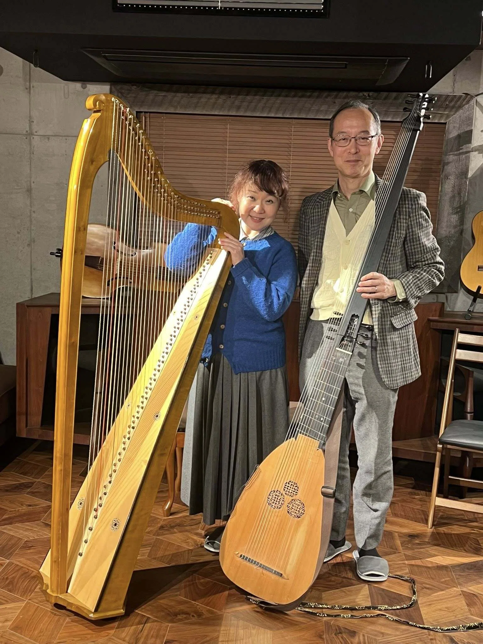 テオルボ：17世紀曲】素晴らしき西山まりえバロック・ハープ講習会