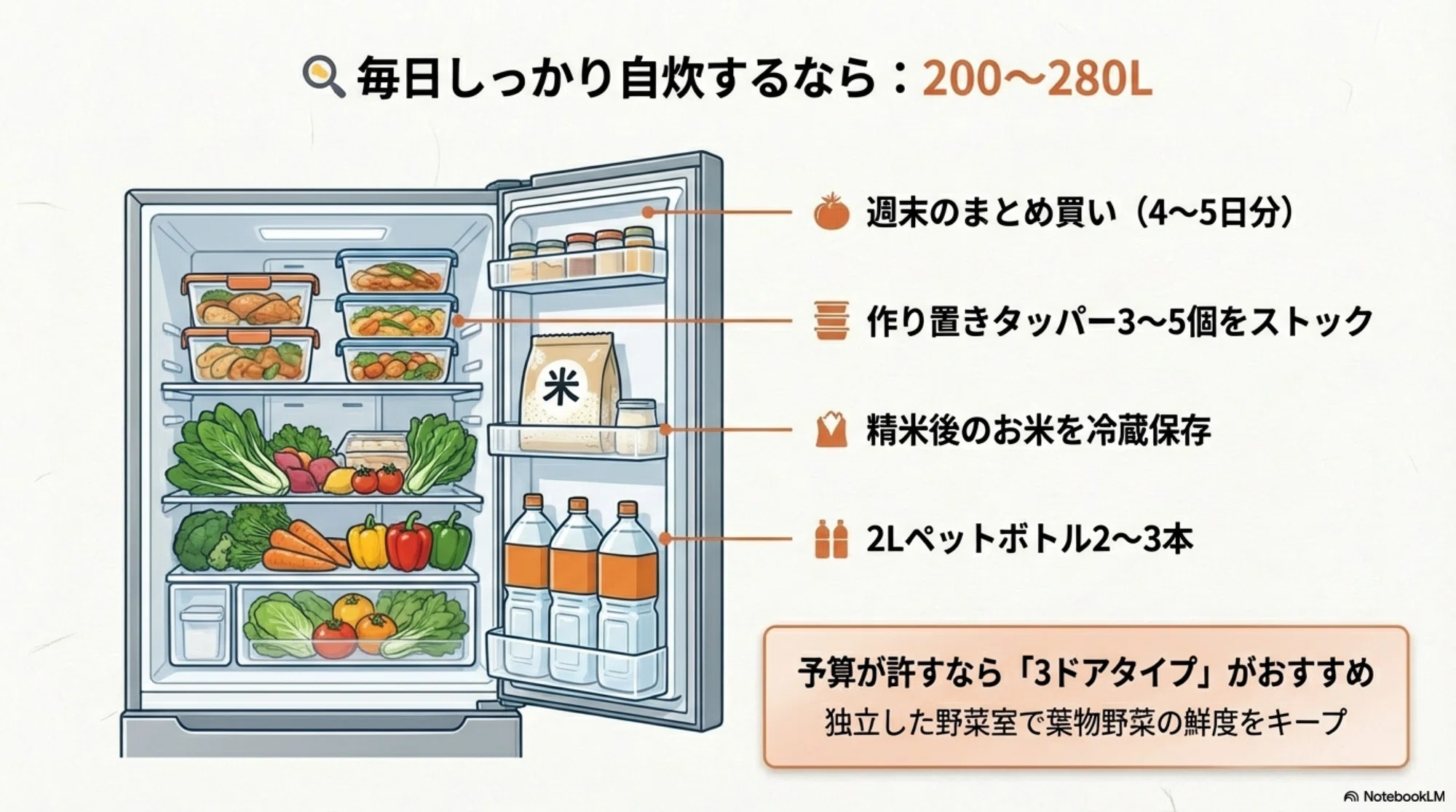 一人暮らしの冷蔵庫、何リットル買えばいい?自炊頻度で決まる容量の 一人暮らしの冷蔵庫、何リットル買えばいい?自炊頻度で決まる容量の