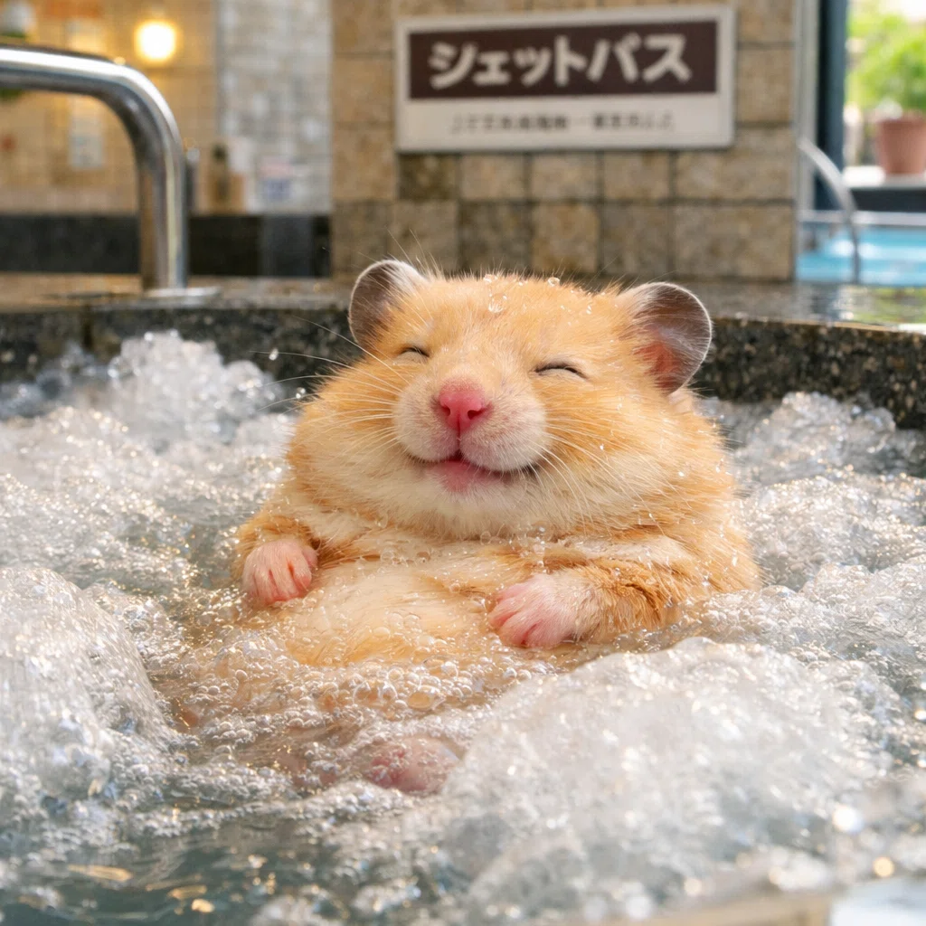 働くAIハムスターの休日。リラックスして整う休日編（ChatGPT）｜eri