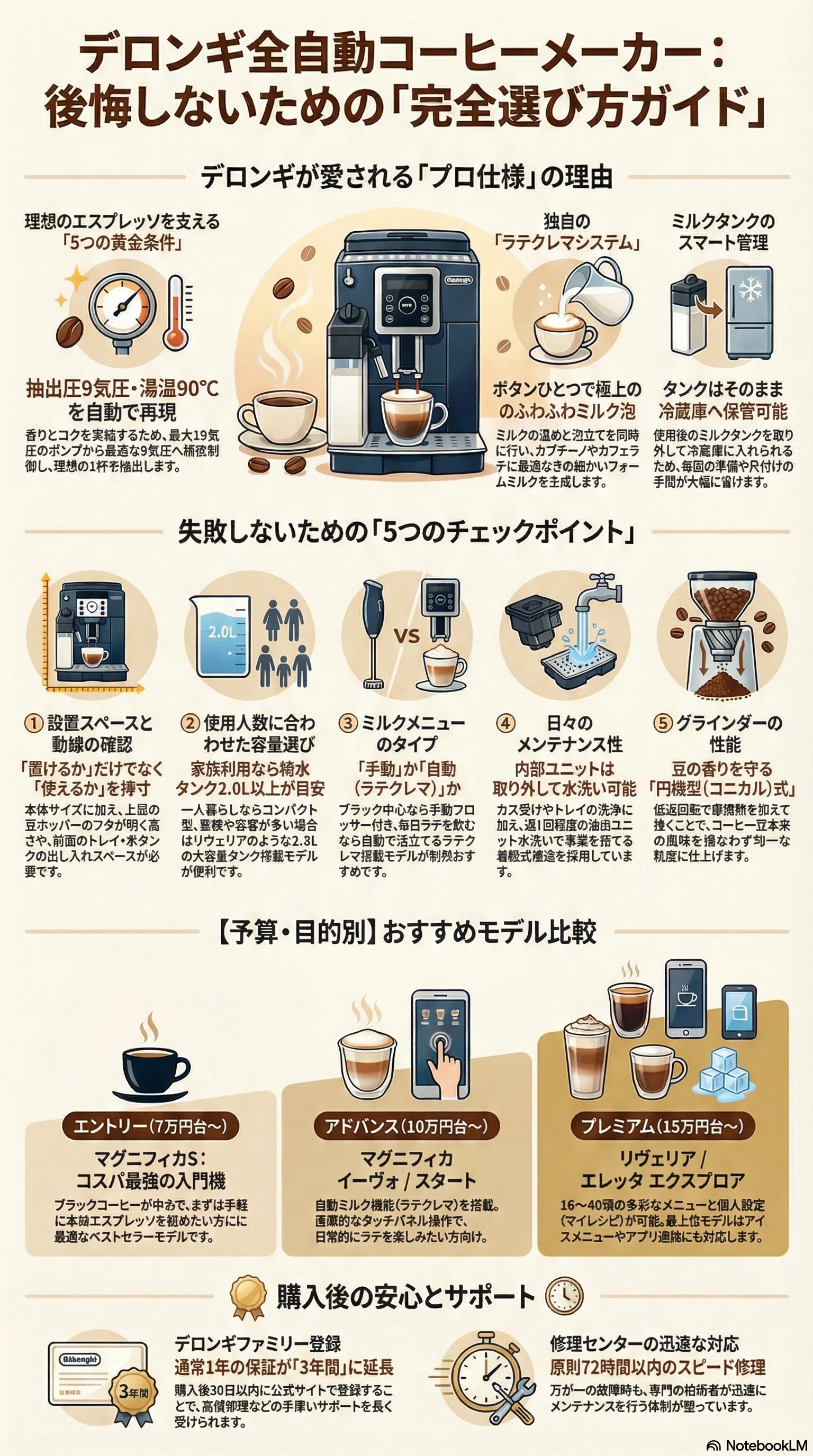 デロンギ全自動コーヒーメーカーの選び方完全ガイド｜失敗しない購入の