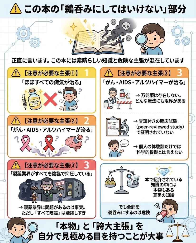 注意 エビデンス 万能薬 陰謀論 科学的根拠 臨床試験 批判的思考 見極め