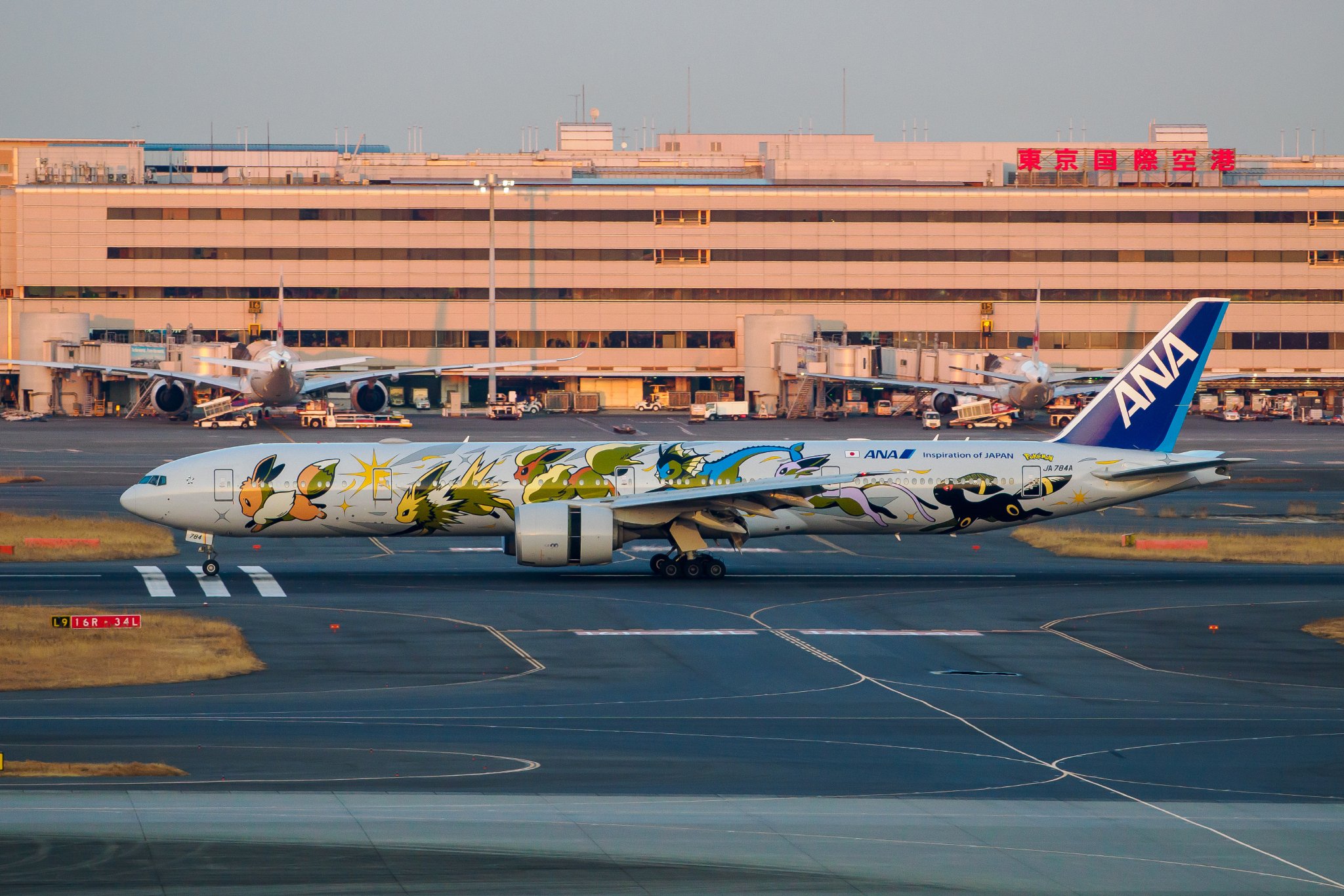 ANA イーブイジェットNH（JA784A）｜七語零黎の「青・空・虹」