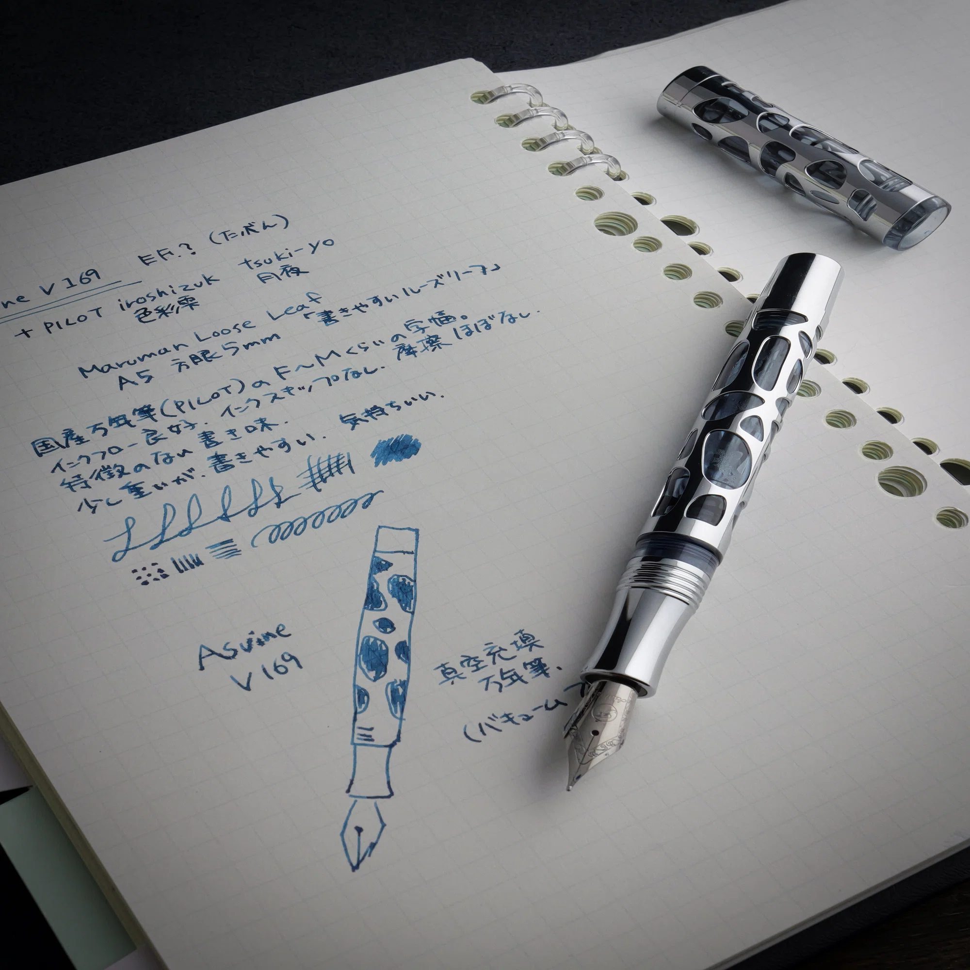 無機質の鎧に宿るインクという生命体：Asvine V169｜Hideo Takehara