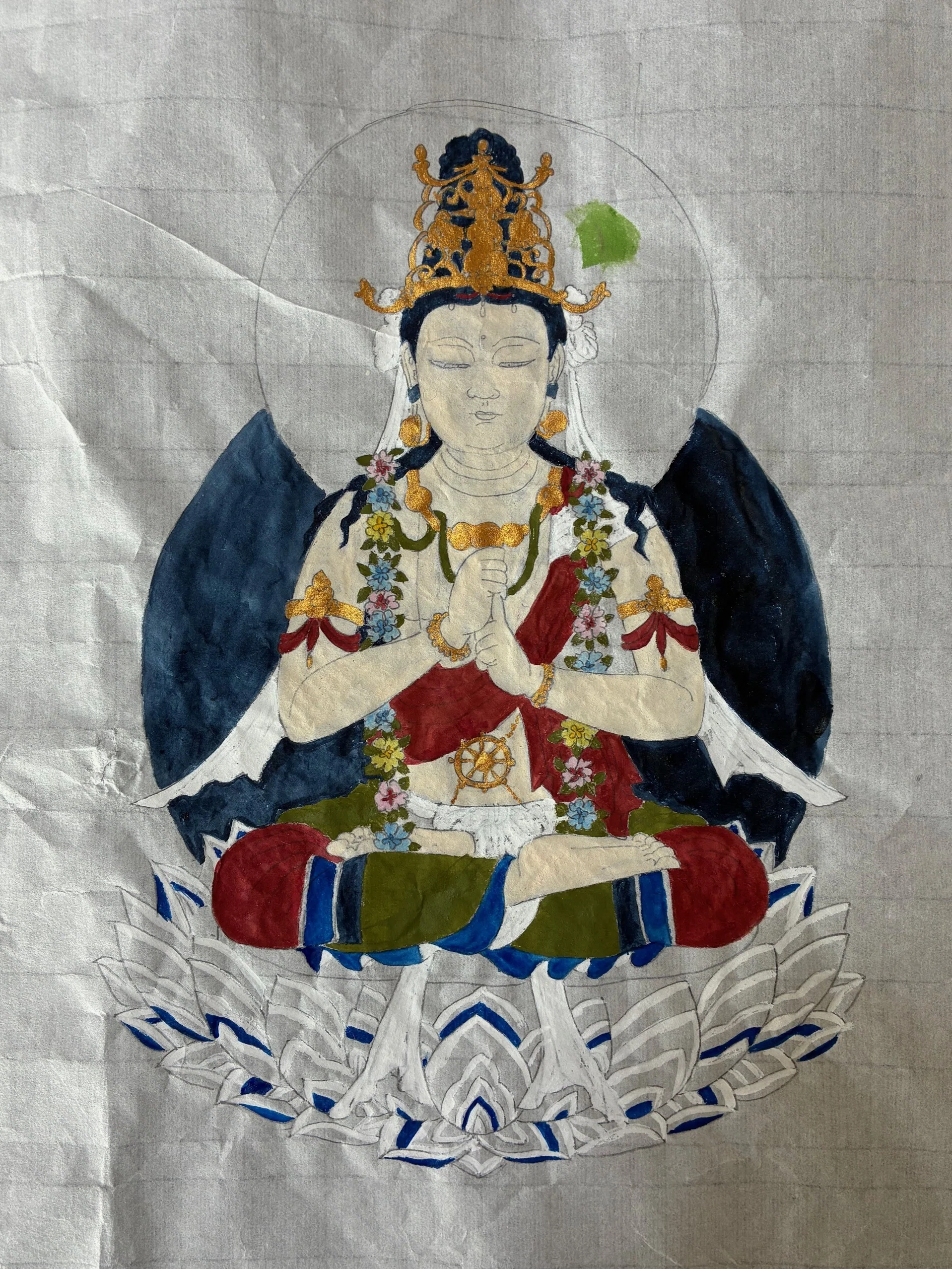 一枚にこだわる 次の一枚にかける [仏画曼荼羅アート 佛日寺教室