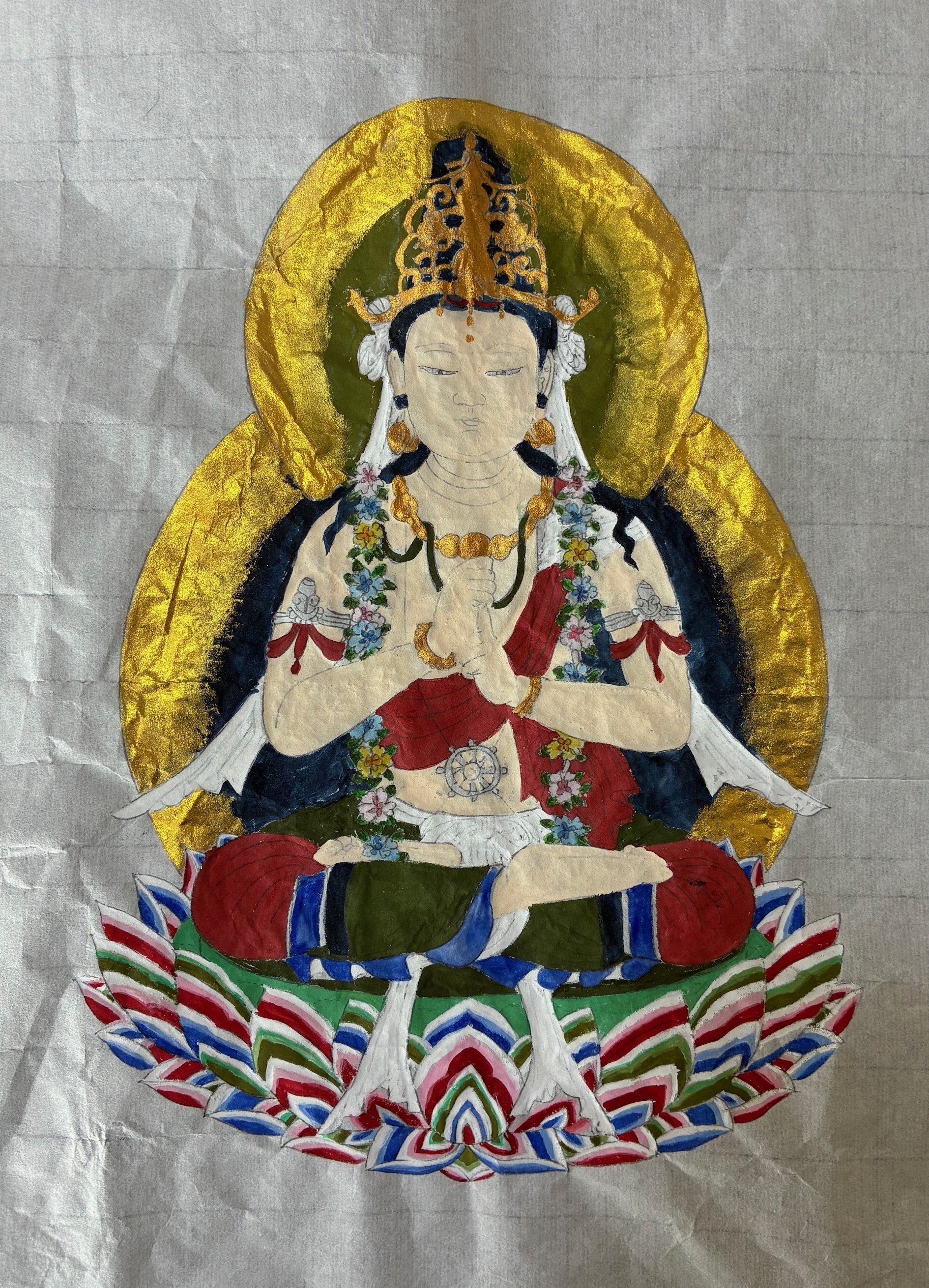 一枚にこだわる 次の一枚にかける [仏画曼荼羅アート 佛日寺教室