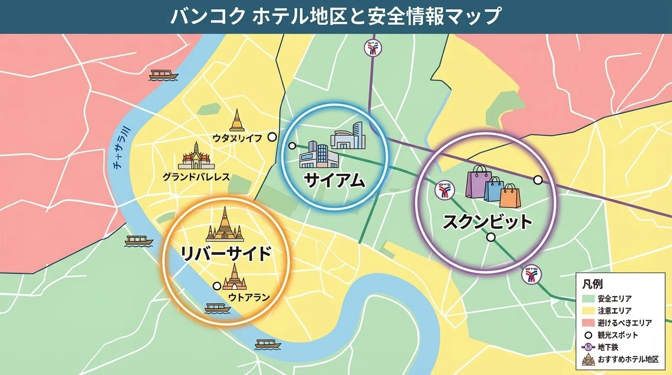 バンコク ホテル おすすめ エリア