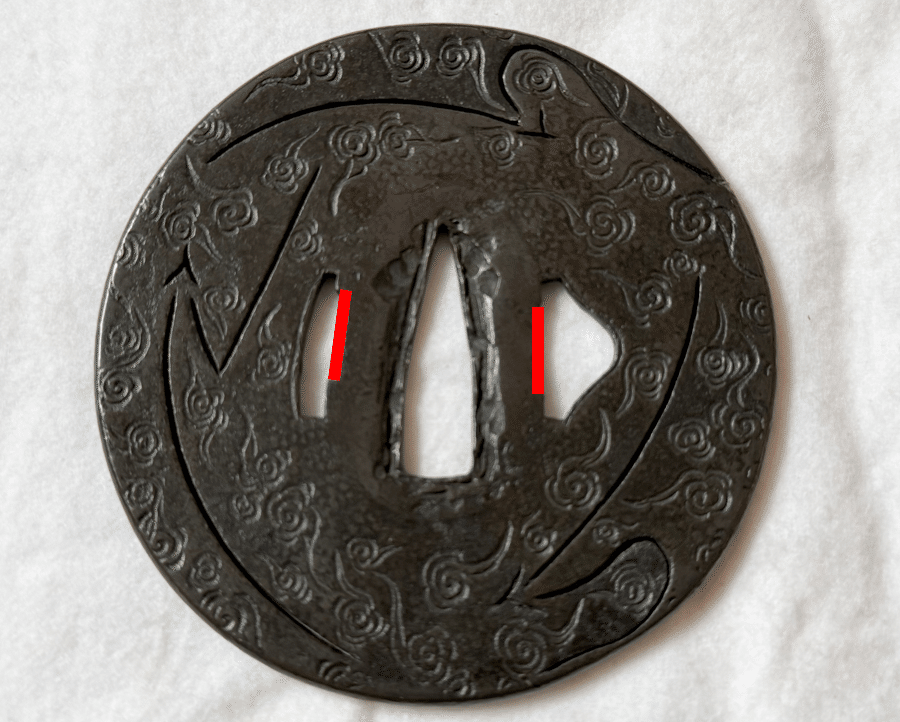 古金工鐔の名品（瑞雲紋三松葉図）｜刀箱師の日本刀ブログ 中村圭佑