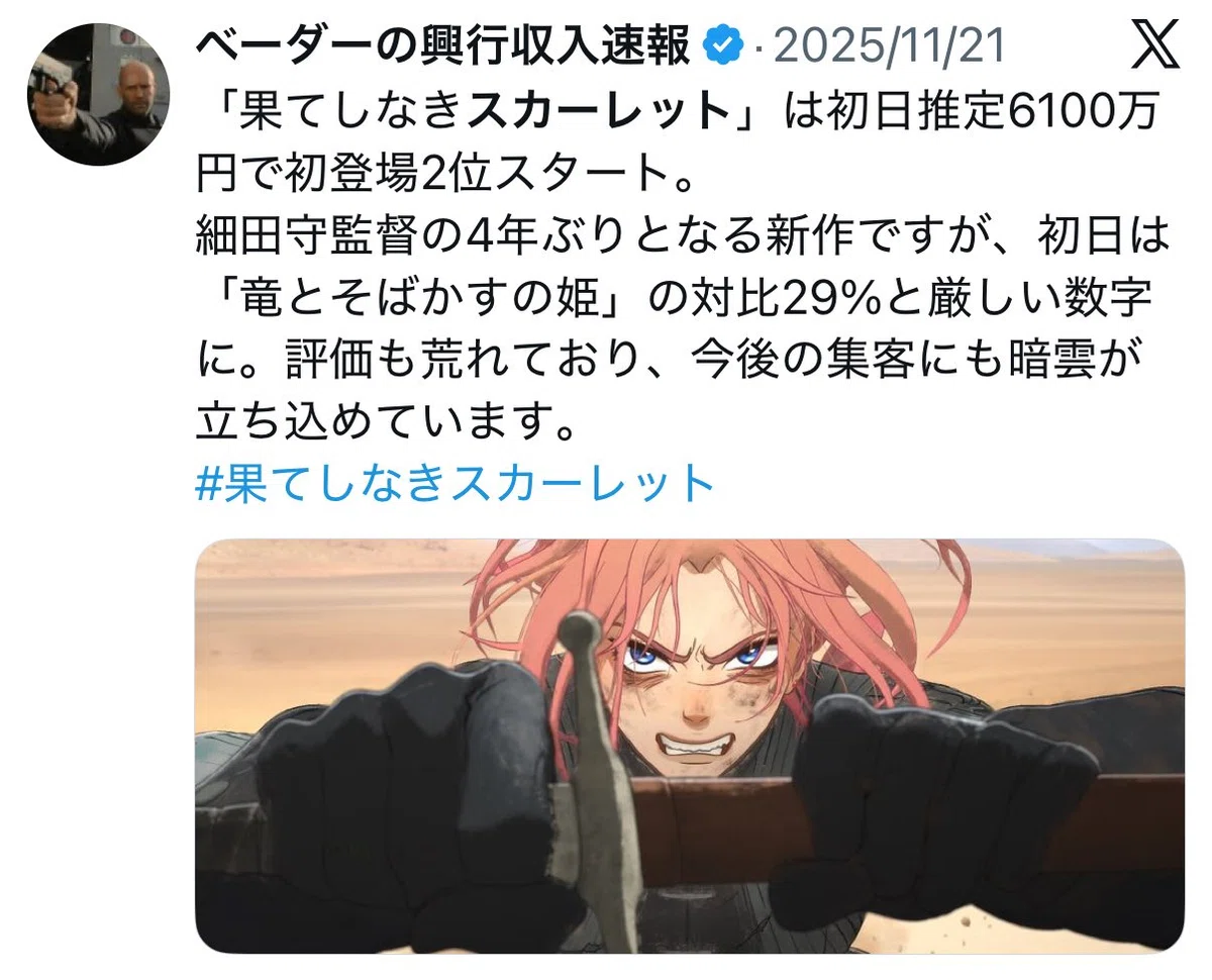 ◉『果てしなきスカーレット』の誤算とは？｜喜多野土竜