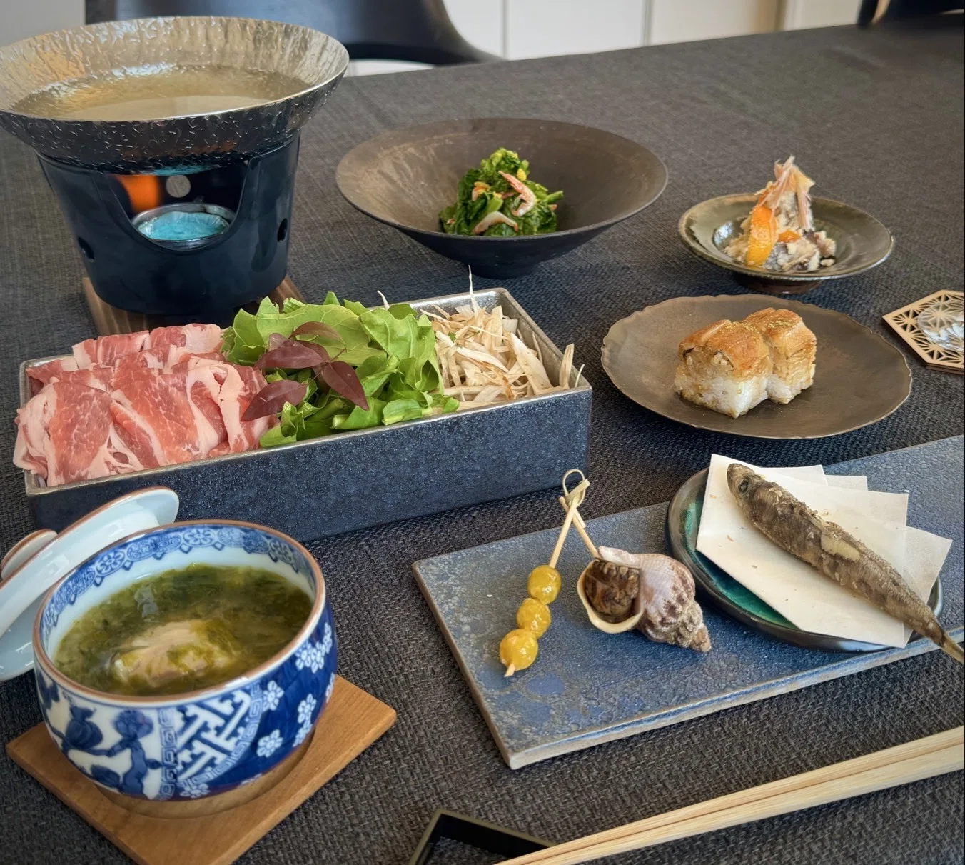 自宅で作る鍋のコース料理｜懐石料理｜hibi ｜料理研究家