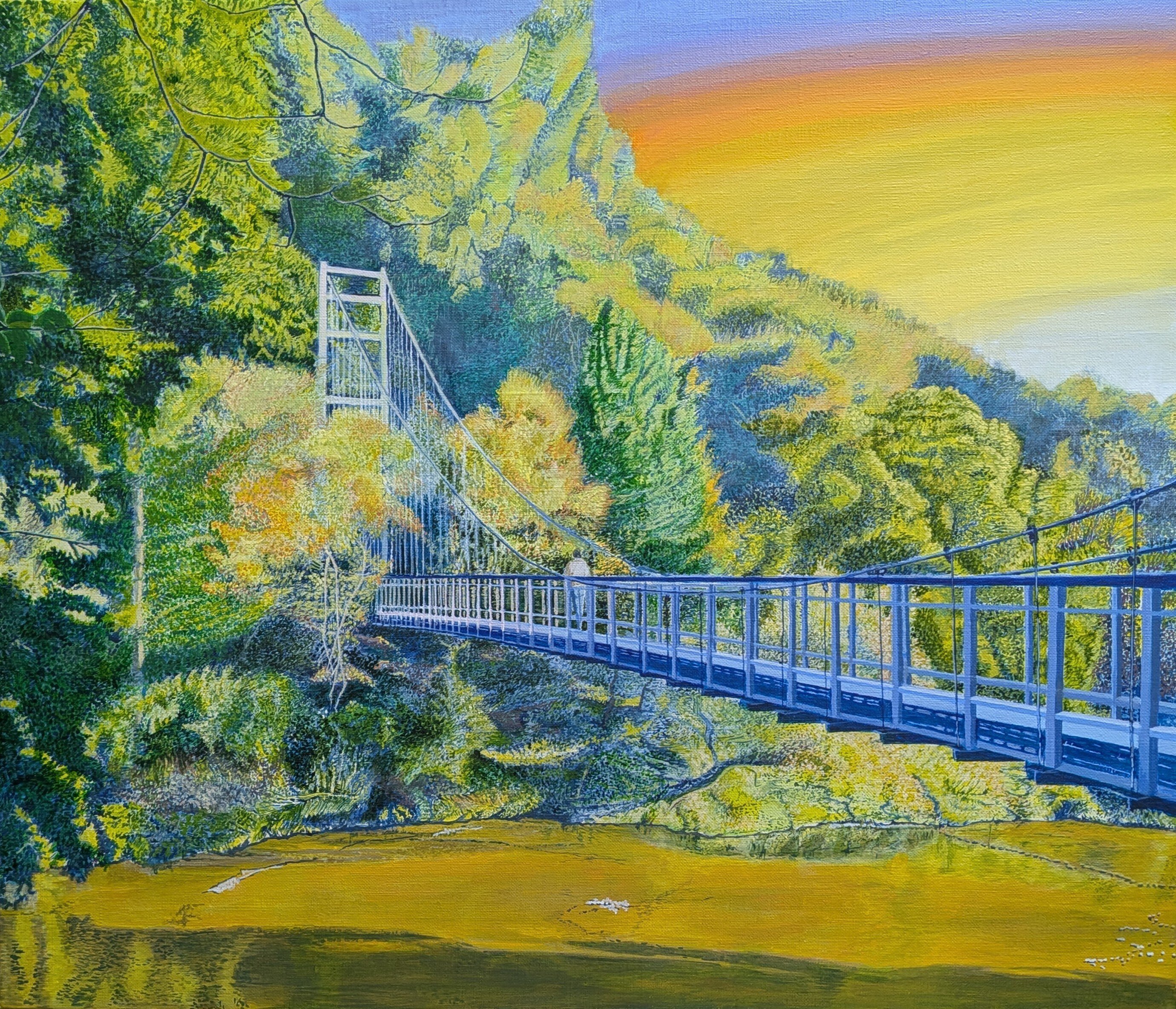Step65】「架橋」アクリル画｜瑞島 魁祐（みずしま かいゆう）