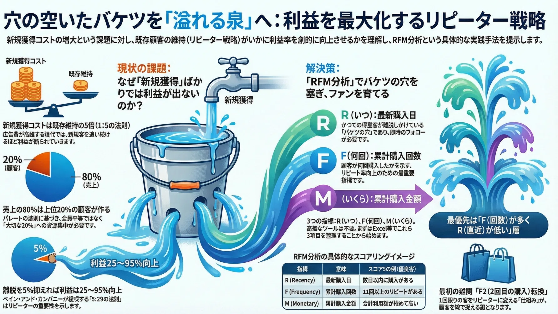 5%の改善で利益が2倍？】「穴の空いたバケツ」に水を注がないための