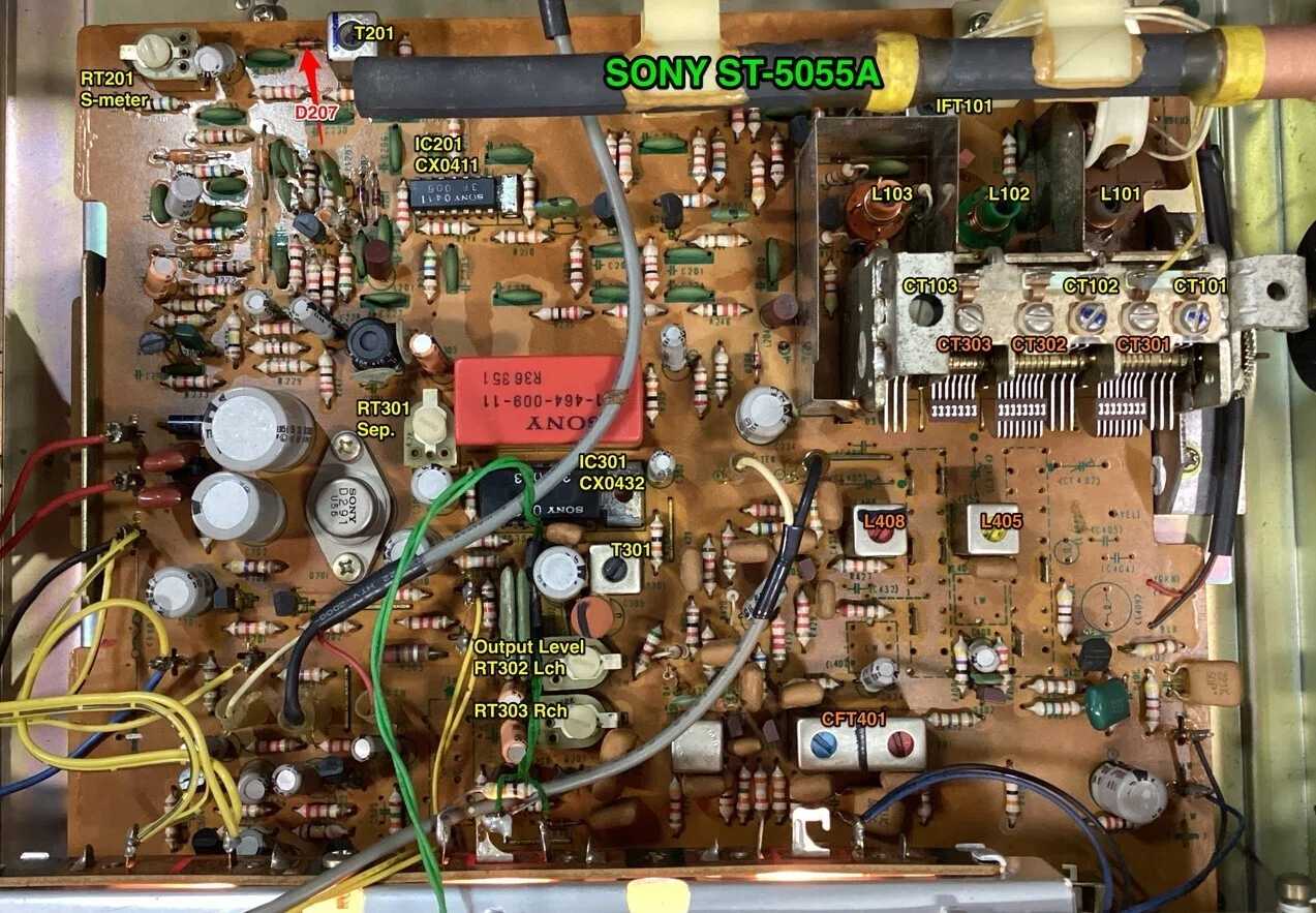 SONY ST-5055A 修理調整記録｜BLUESS Laboratory
