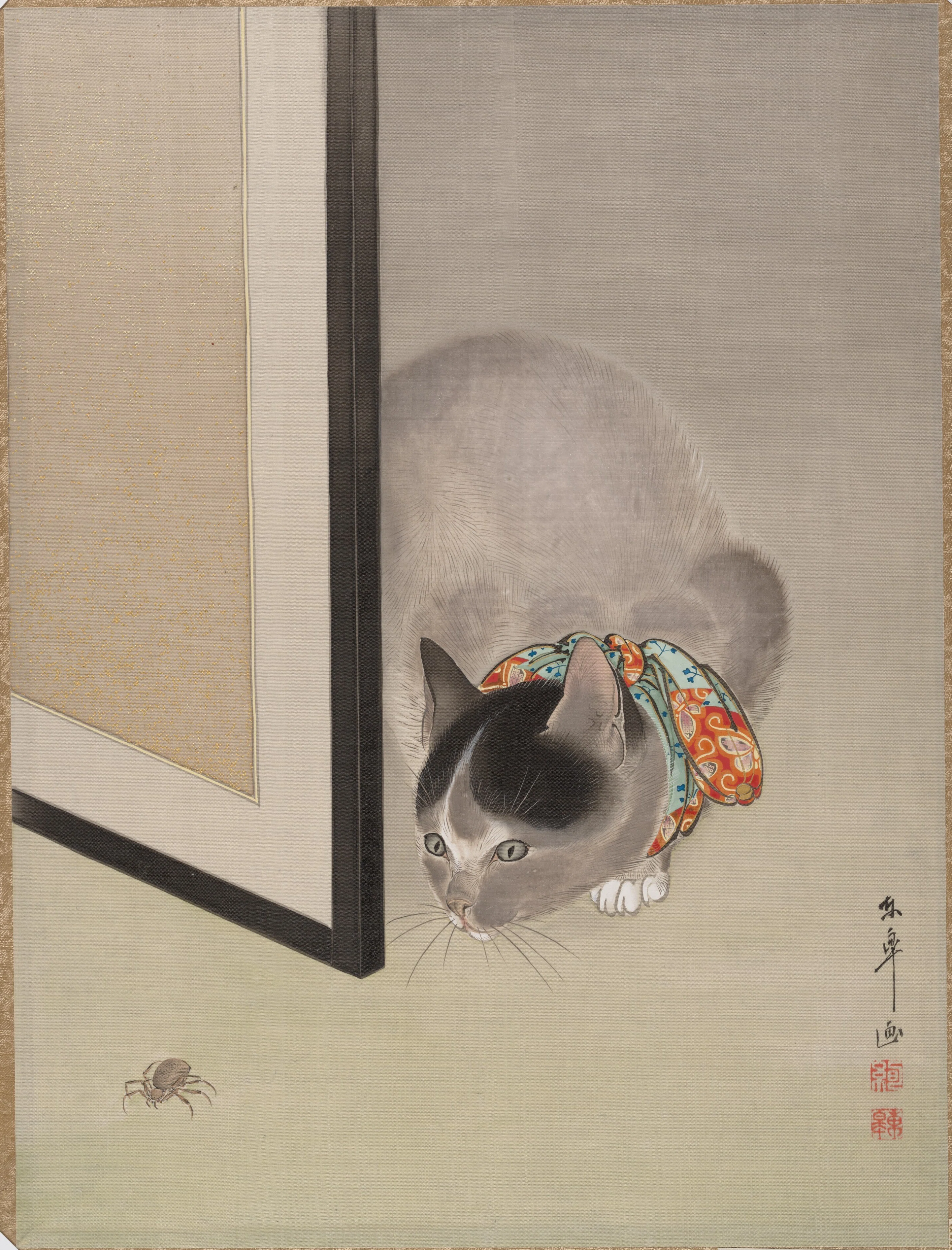 A stroke that pierces the 'cruel curiosity' of a cat. Ode Toko's