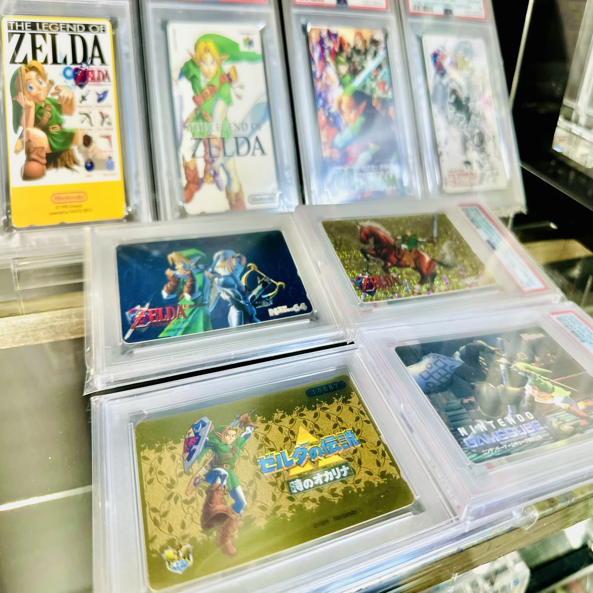 ゼルダの伝説 時のオカリナに関するテレホンカードをコンプリートした 