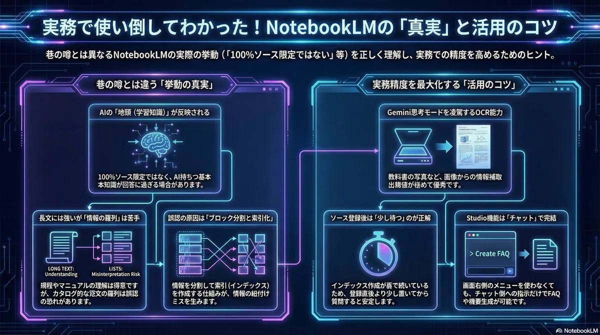 実務で使い倒してわかった！NotebookLMの「真実」と活用のコツ