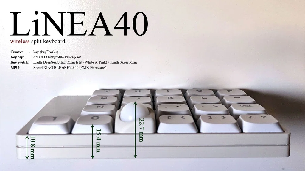 LiNEA40を組み立てたりしたよという話｜やきのり