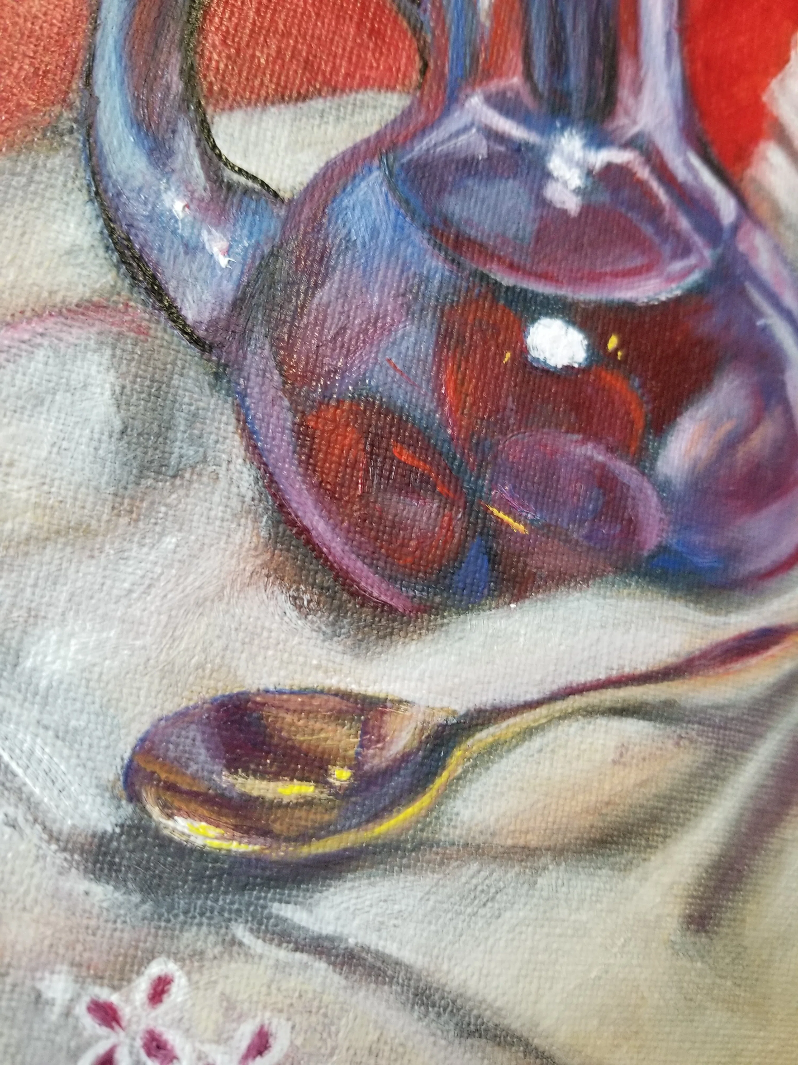 油絵制作記録1| 静物画 |クサカベのグレージングバニスを使ってみる