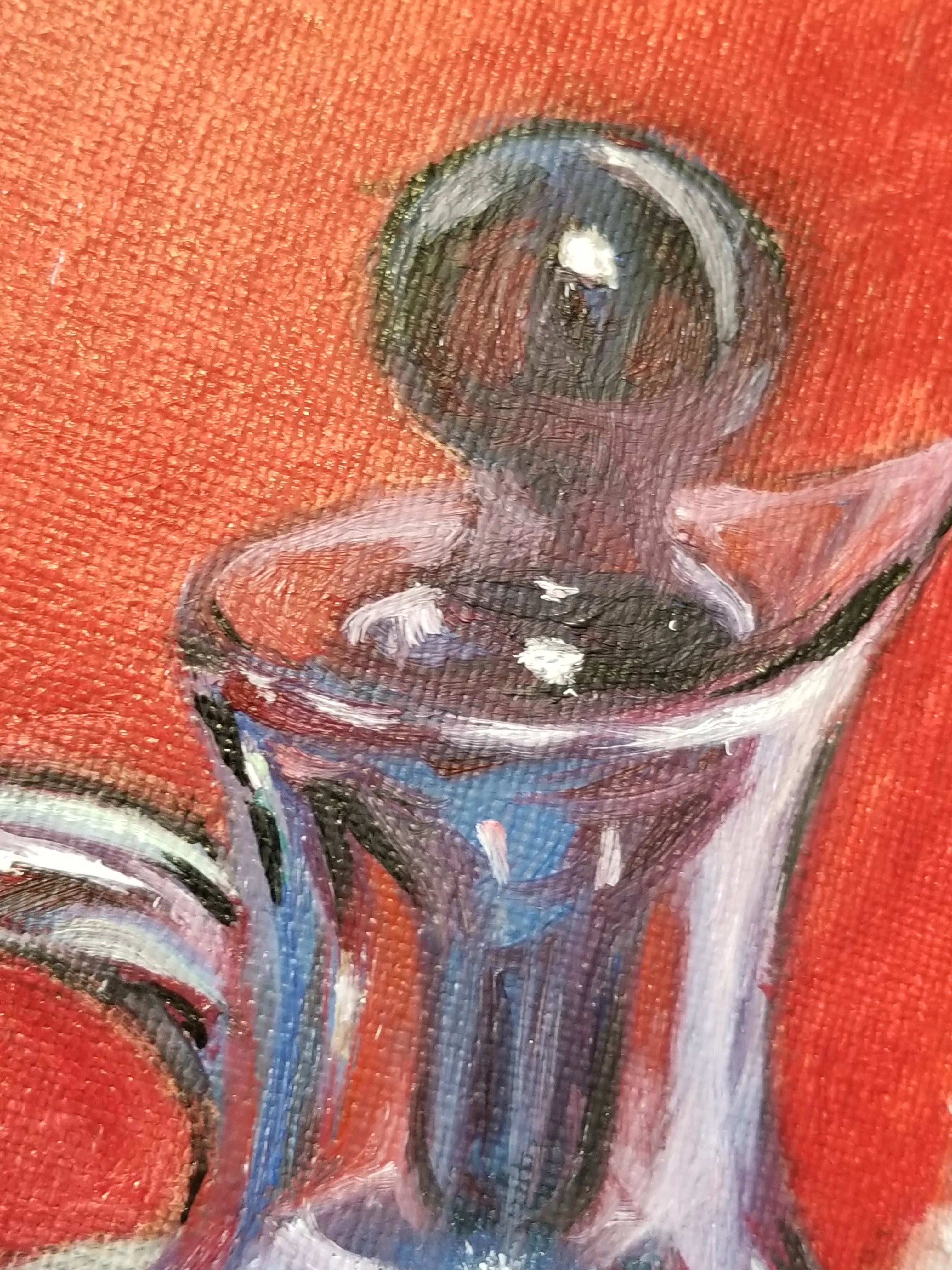 油絵制作記録1| 静物画 |クサカベのグレージングバニスを使ってみる