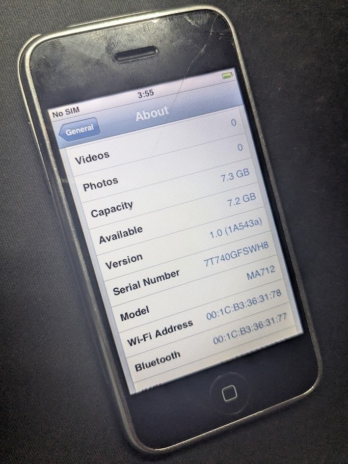 初代iPhone（2G）をiPhone OS1．0にダウングレード