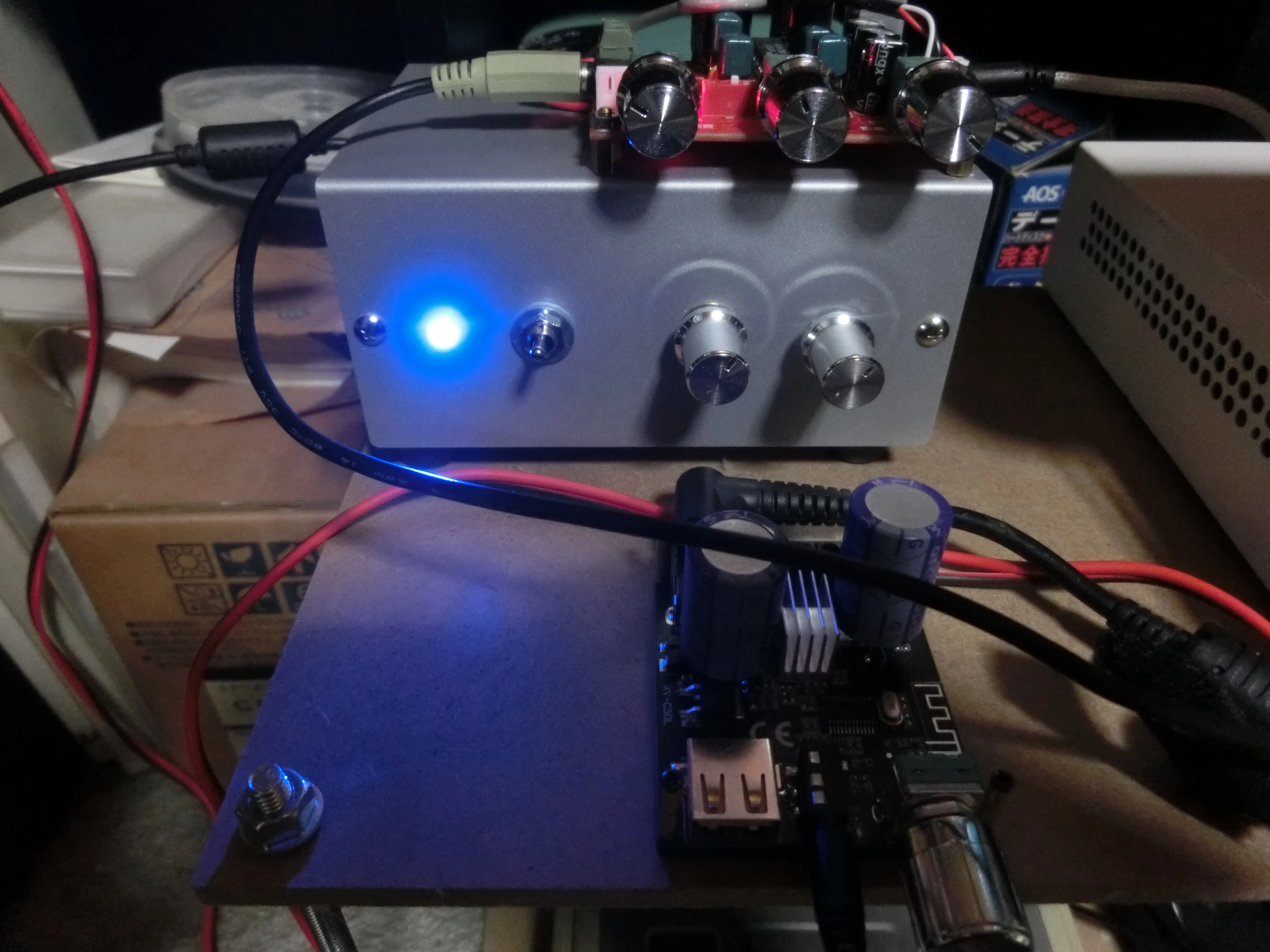 音が悪かった中華製アンプを改造して音を良くする｜gokuraku gadjet
