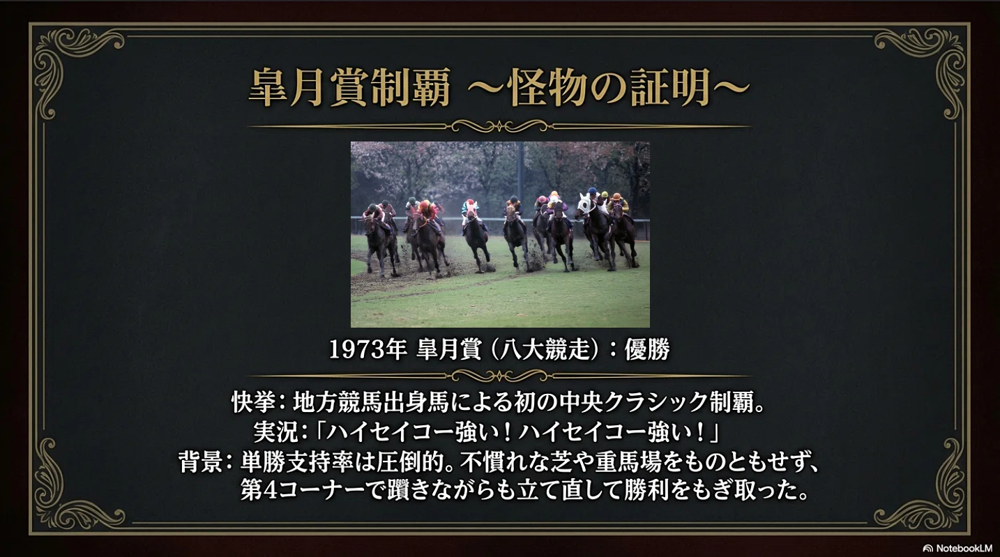 ハイセイコー ～日本を熱狂させた「怪物」の軌跡～｜ハサミおじさん