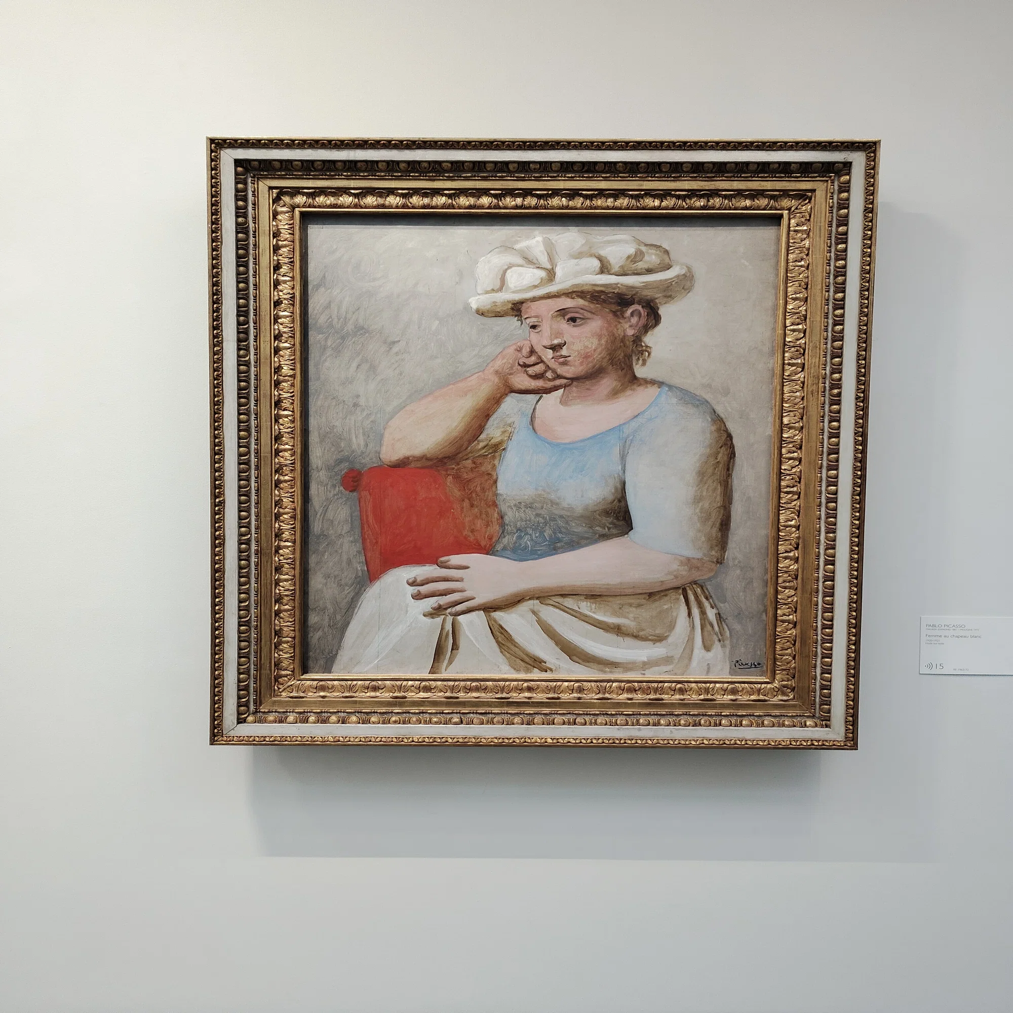 パブロ・ピカソ、「FEMME AU CHALE ROUGE」、海外版超希少レゾネ No.3 アートワネット様に連れて行って頂いた、オランジュリー美術館で