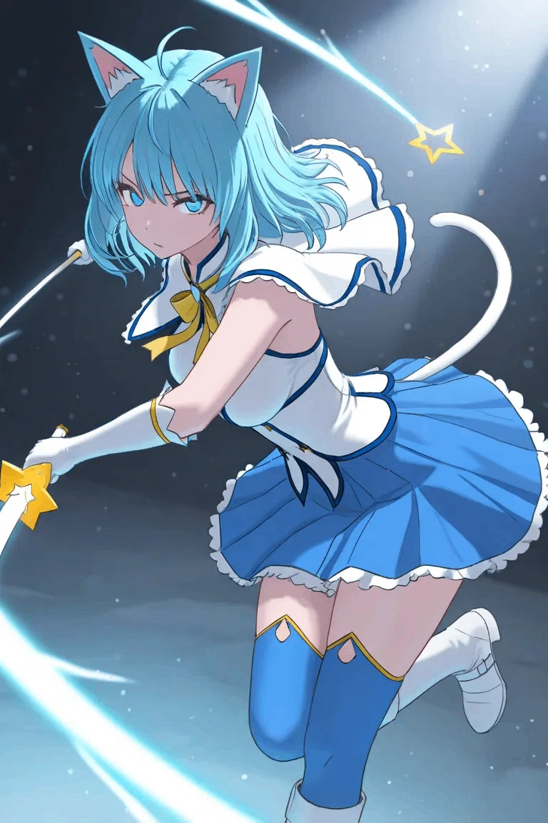 AI生成】PixAIで魔法少女にゃーさんのLoRAを作るためにTensor.Artで
