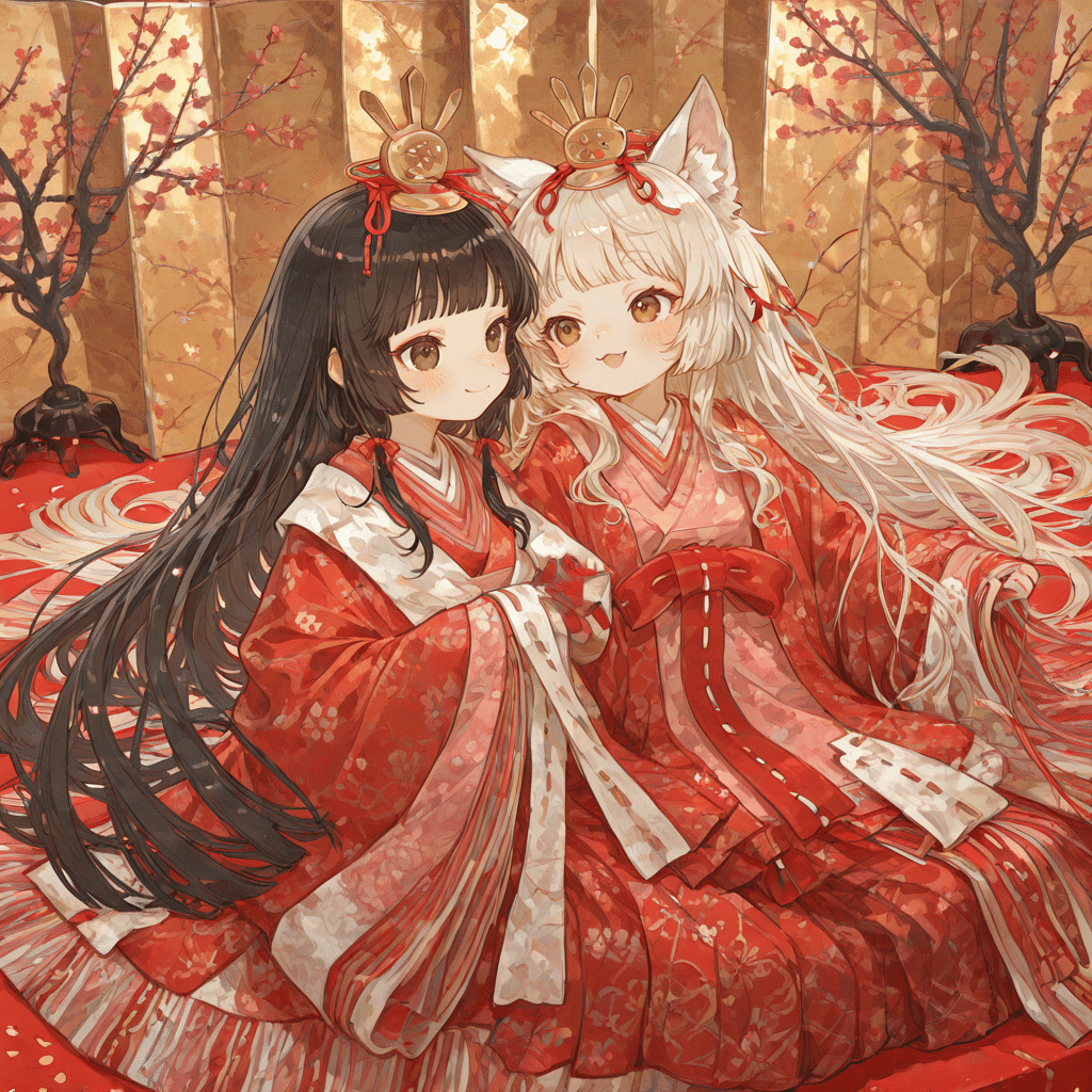 春の神楽｜＃フライングひな祭り2026｜😺月😺😺日｜🦙｜(好きな絵を