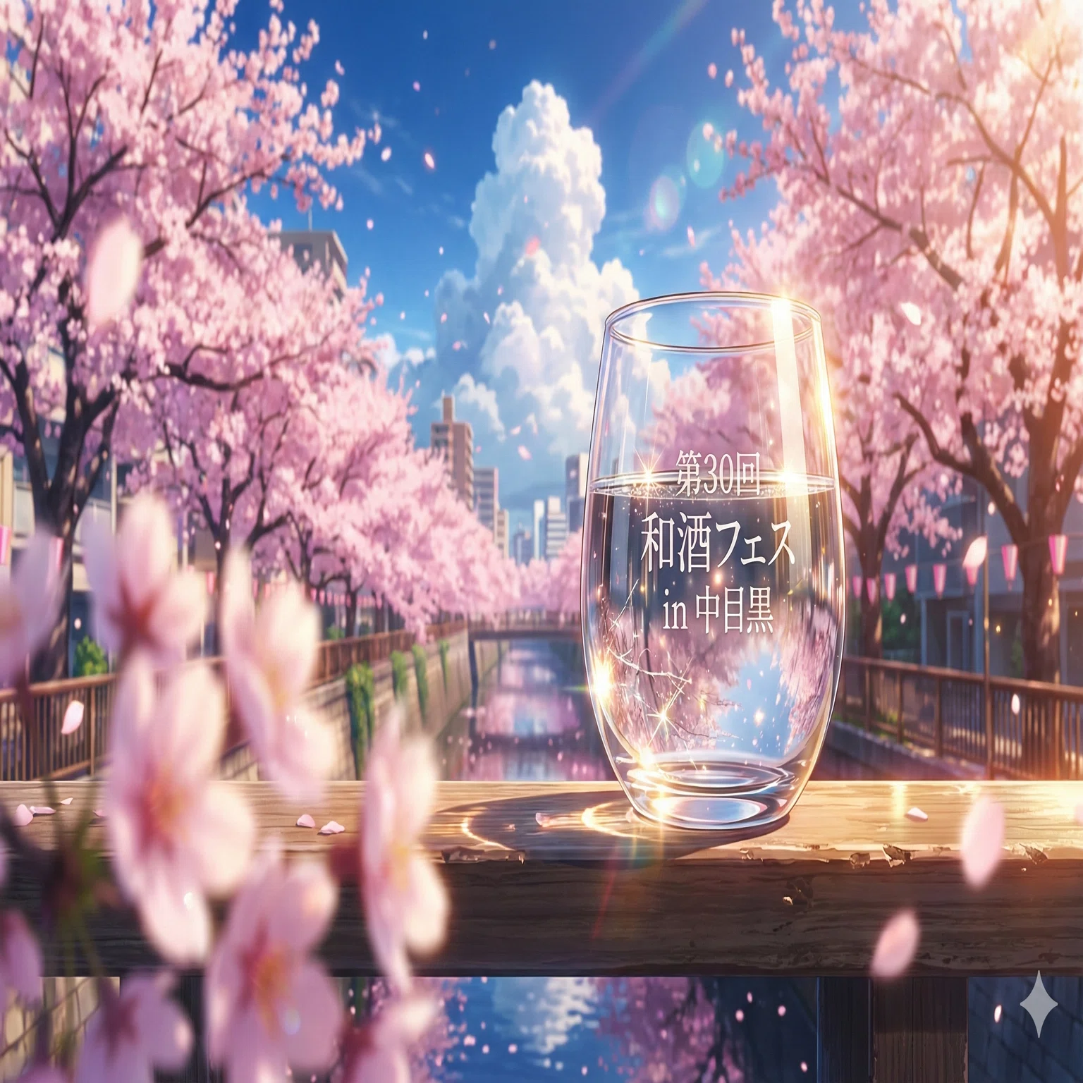 🌸【3月】桜舞う中目黒で心ほどける一杯を。250種の美酒に出逢う春の