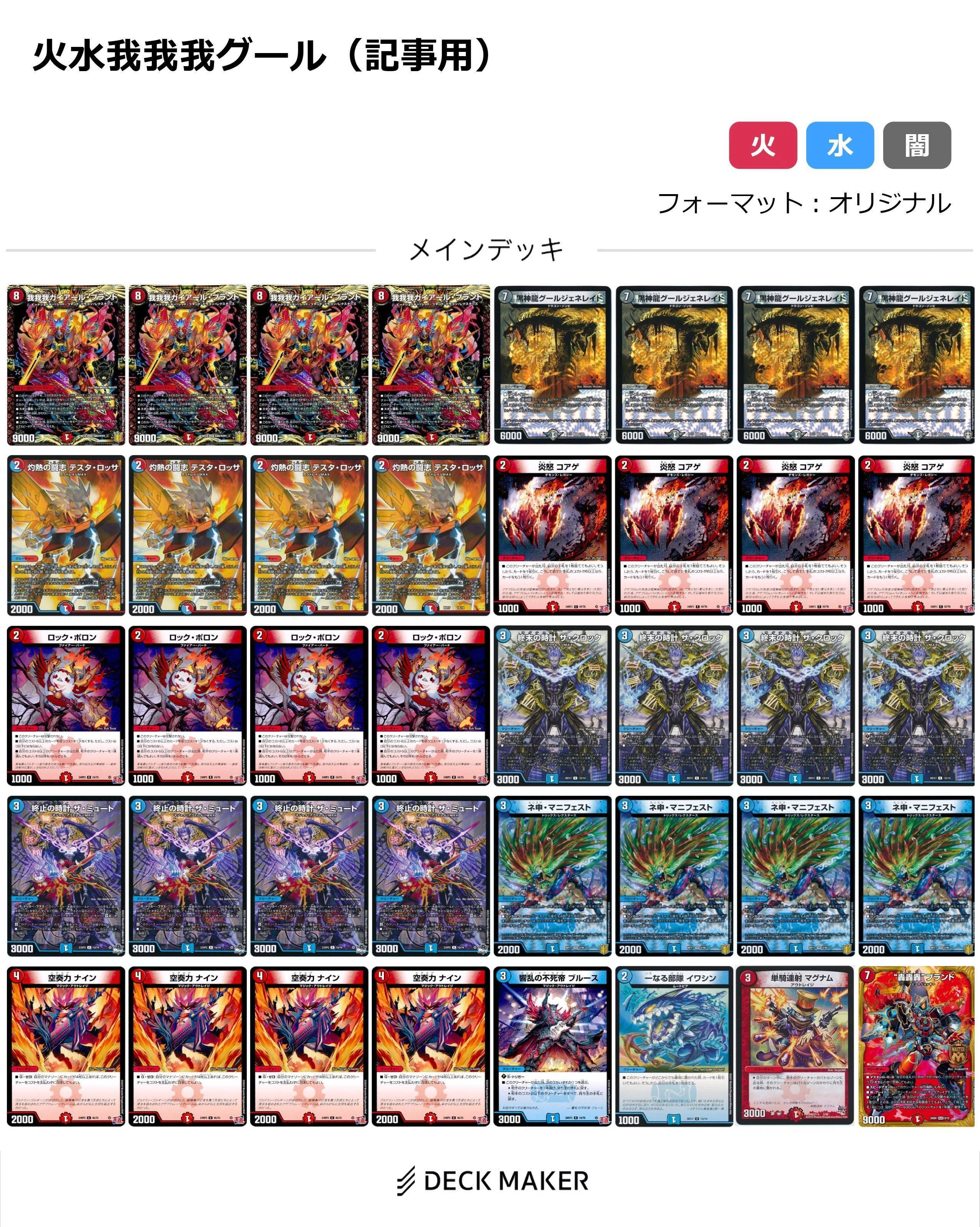 オリアド両対応】走れグールジェネレイド！火水我我我グールのすすめ