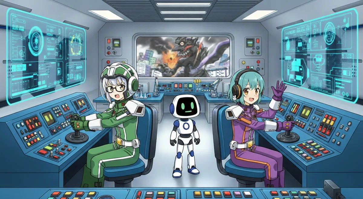 スーパーロボット操縦中