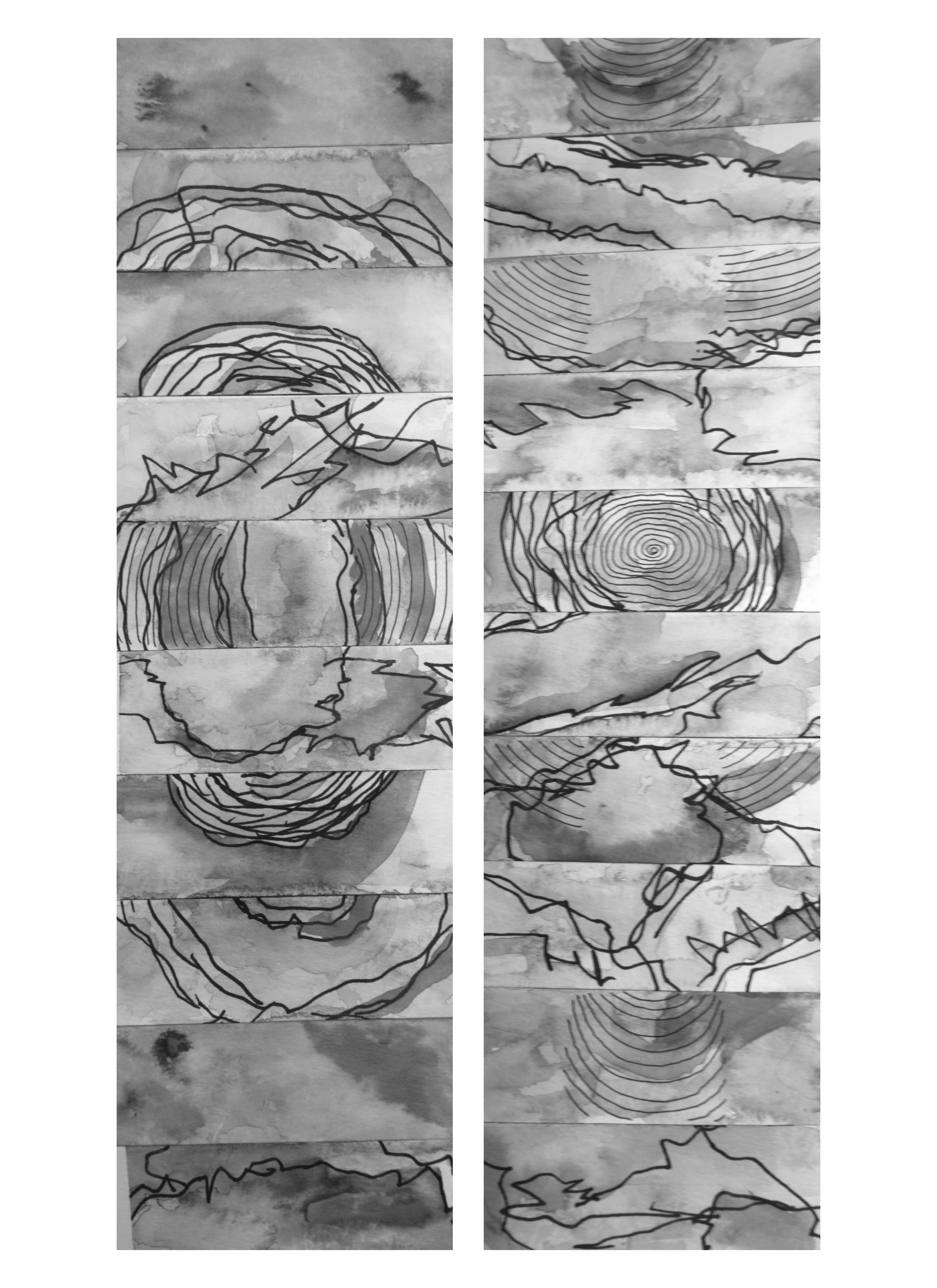 自分の描いた線画をAIでマージして再構成してみた。この感覚は横尾忠則